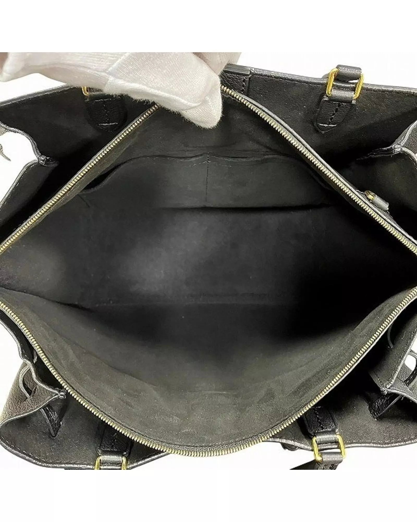 Preloved Montaigne BB Handbag Calfskin Leather Women - Black alternative image