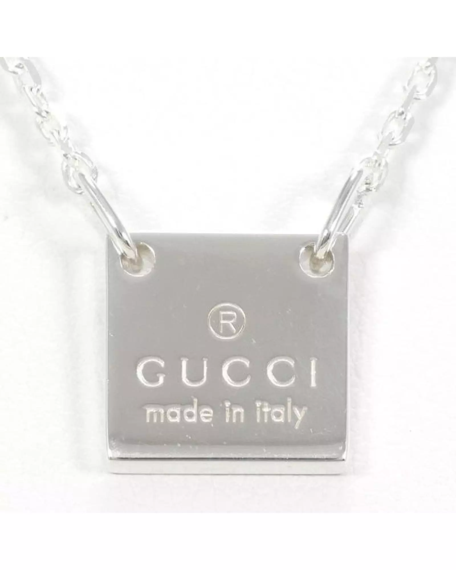 Preloved Square Pendant Necklace Wo - Silver alternative image