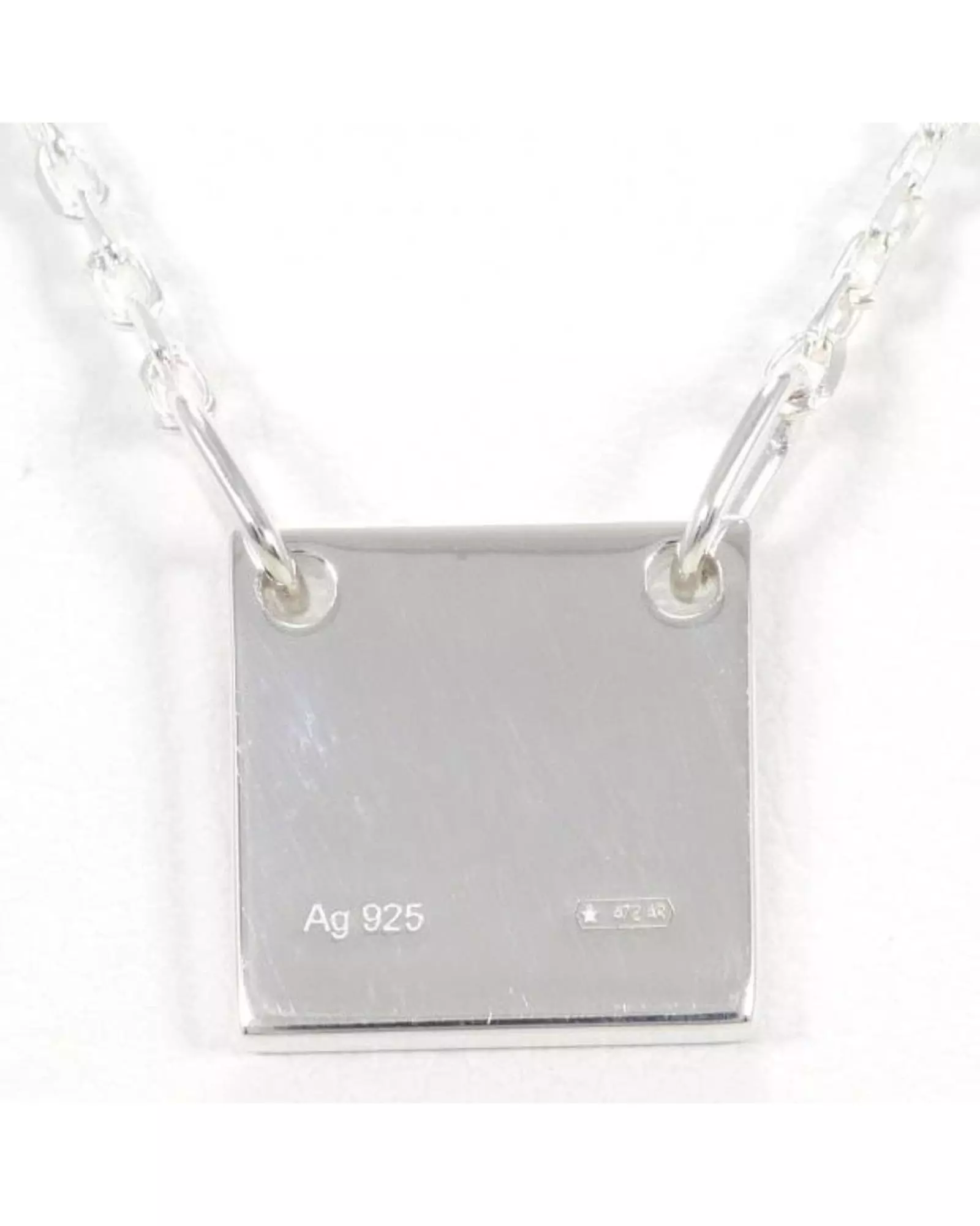 Preloved Square Pendant Necklace Wo - Silver alternative image