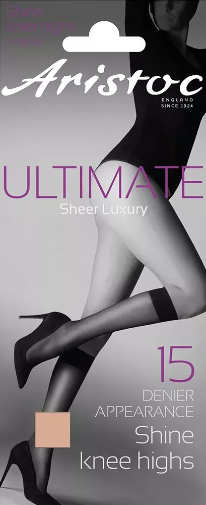 15 Denier Ultimate Shine Knee Highs - Nude alternative image