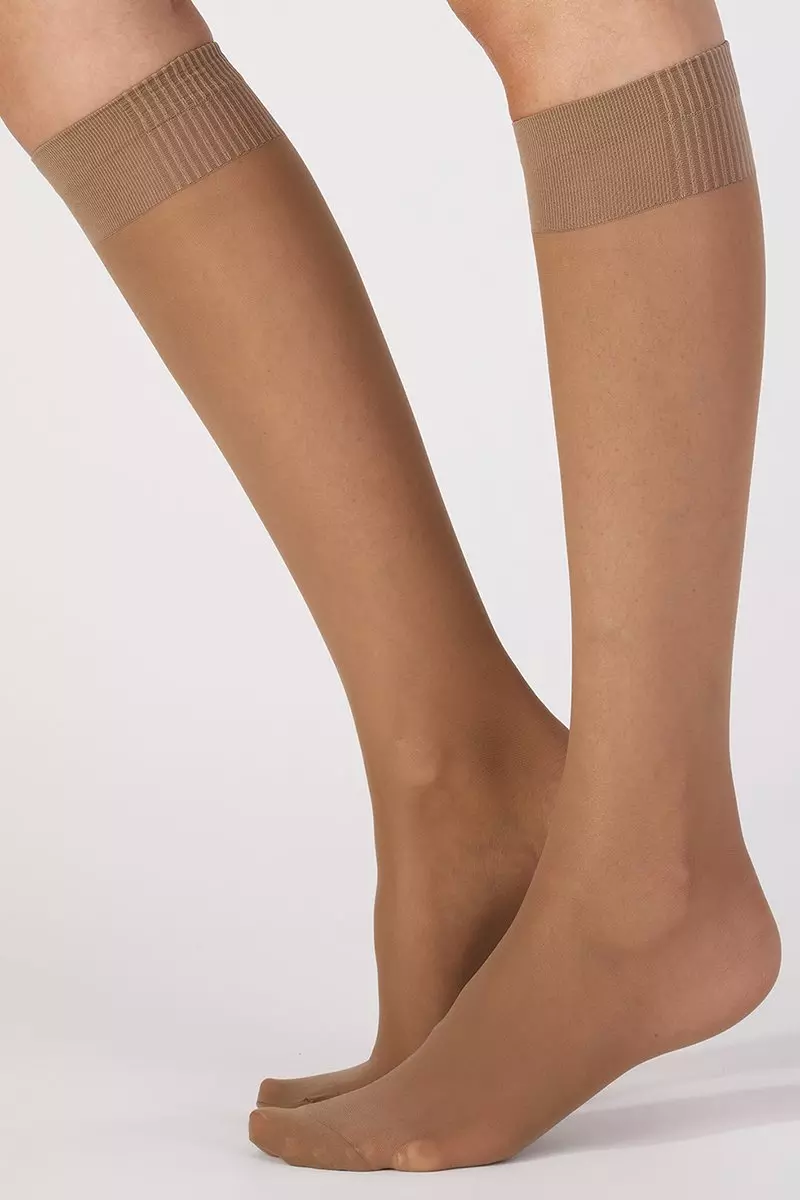 15 Denier Ultimate Shine Knee Highs - Nude alternative image