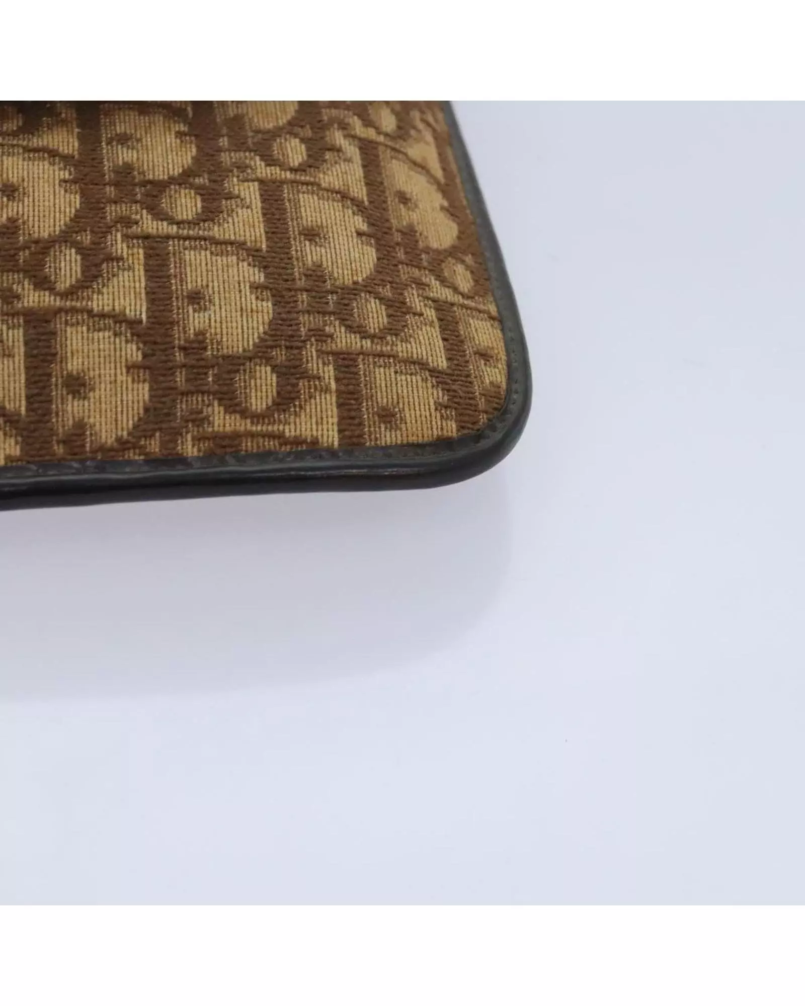 Preloved Vintage Clutch Oblique Canvas Women - Brown Clutch Bags alternative image