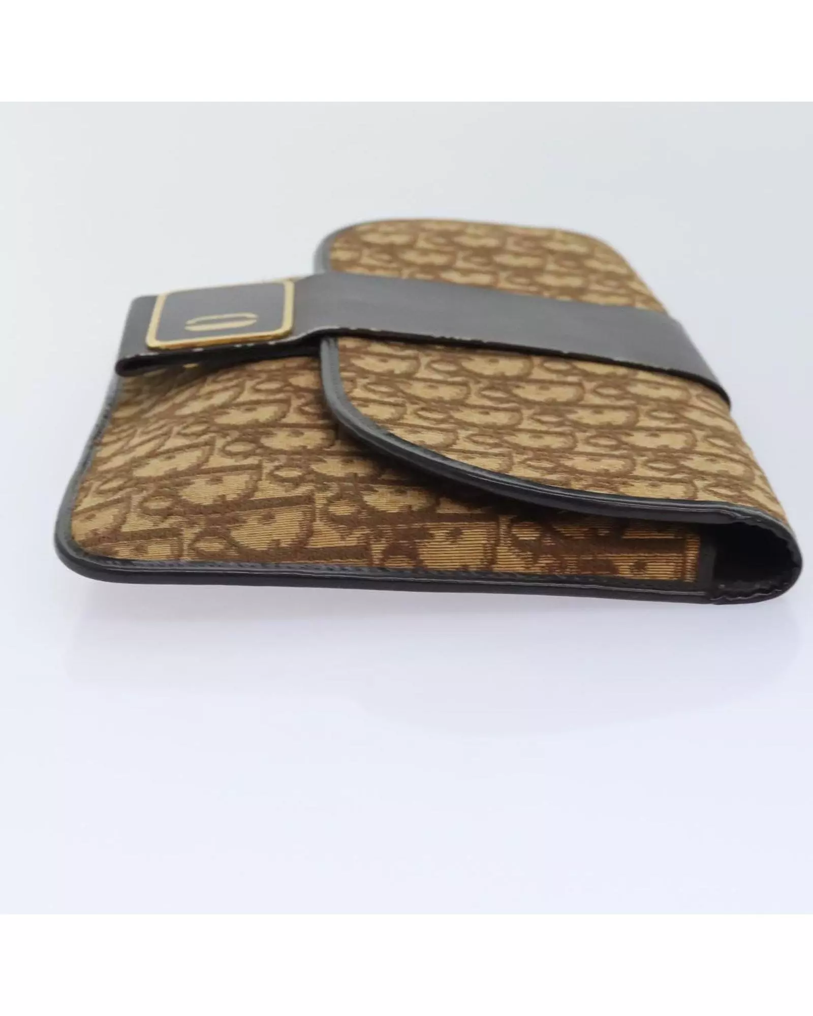 Preloved Vintage Clutch Oblique Canvas Women - Brown Clutch Bags alternative image