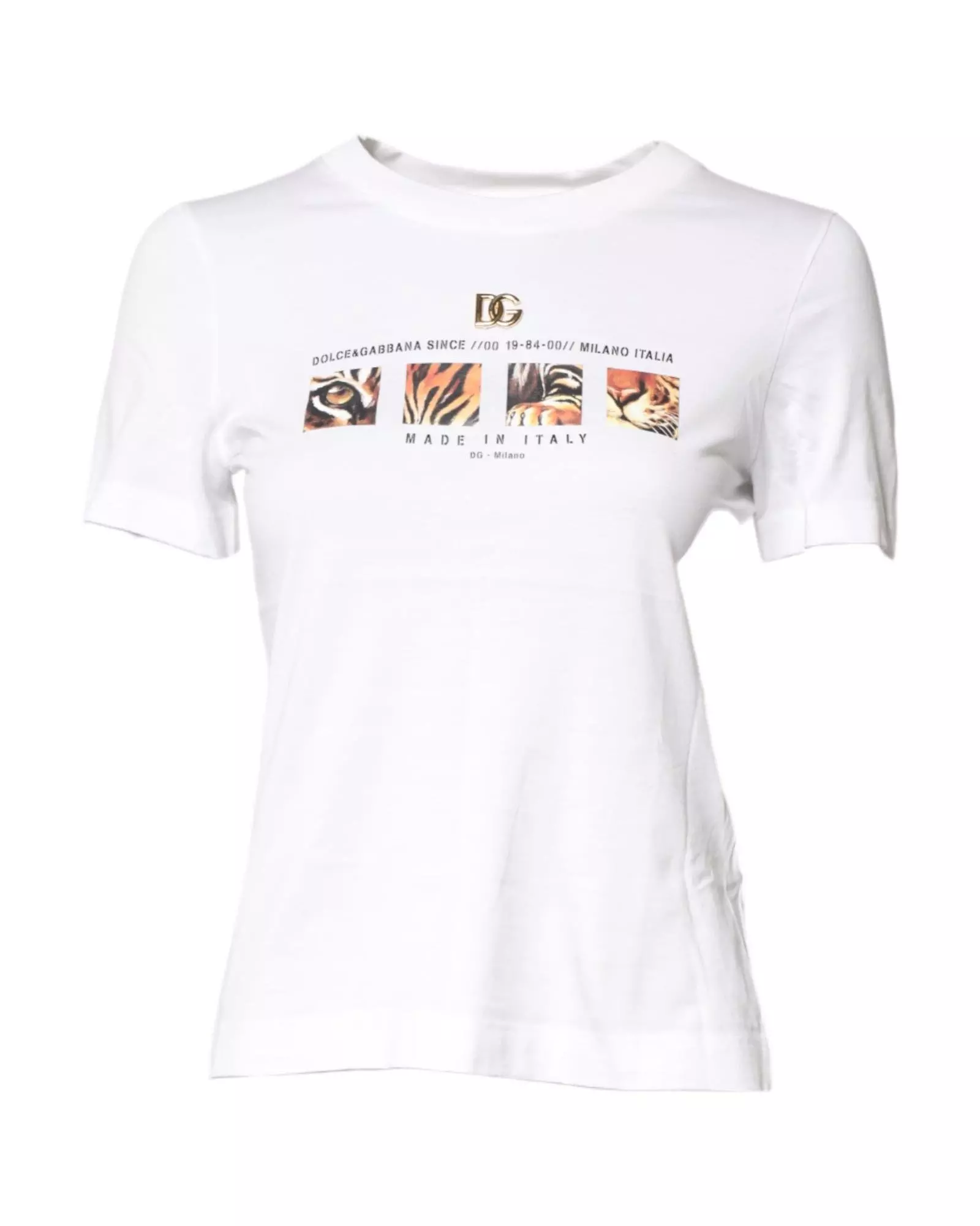 トップス archive dolce&gabbana tiger t-shirt DOLCE & GABBANA T-shirt Multicolor Tiger Print Cotton Short