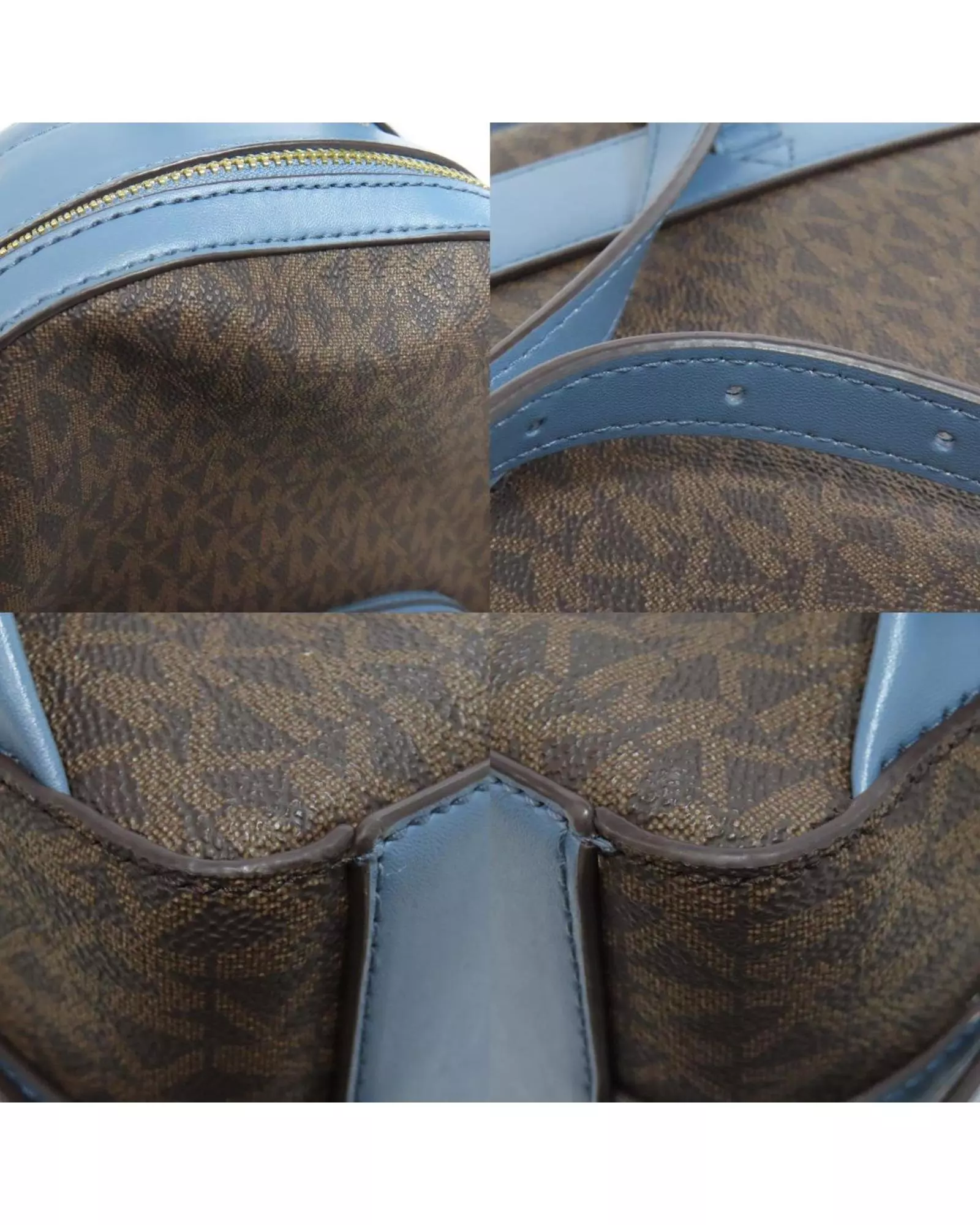 Brown Preloved Rhea Zip Medium Backpack BrownBlue Women alternative image