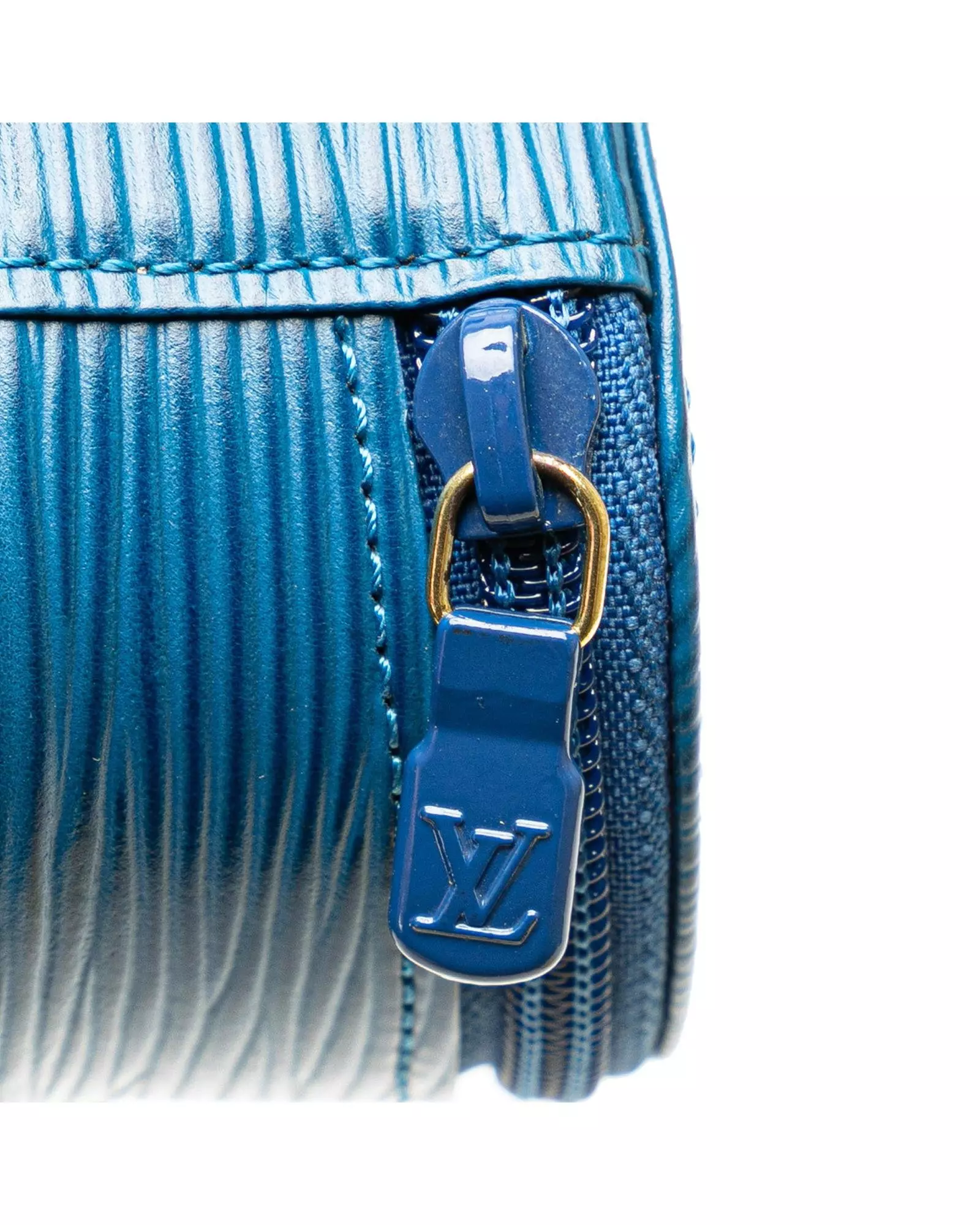 Preloved Ephese Round Zip Coin Purse Women - Blue alternative image