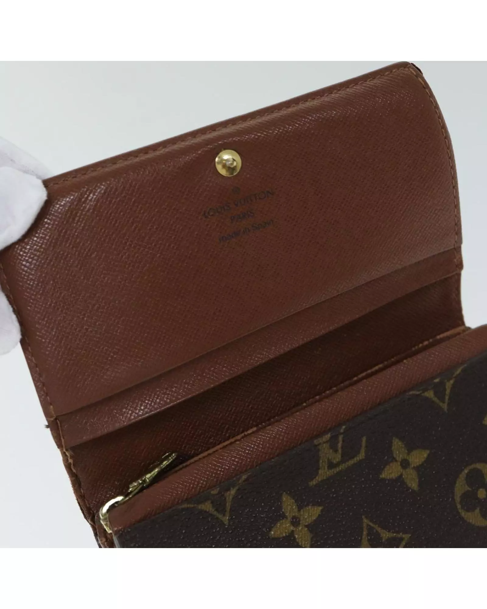 Black Preloved Monogram Canvas Multiple Key Holder M62631 Wo Wallets alternative image