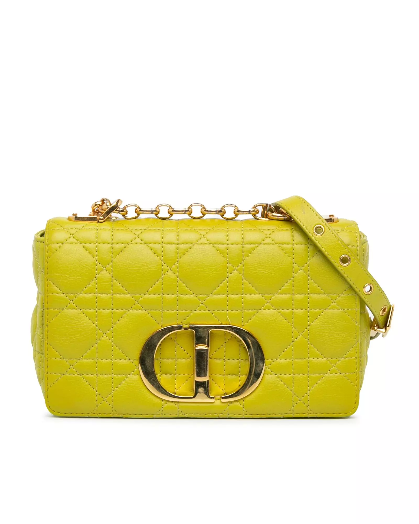 Preloved Quilted Leather Caro Bag with Chain Strap Karen Millen