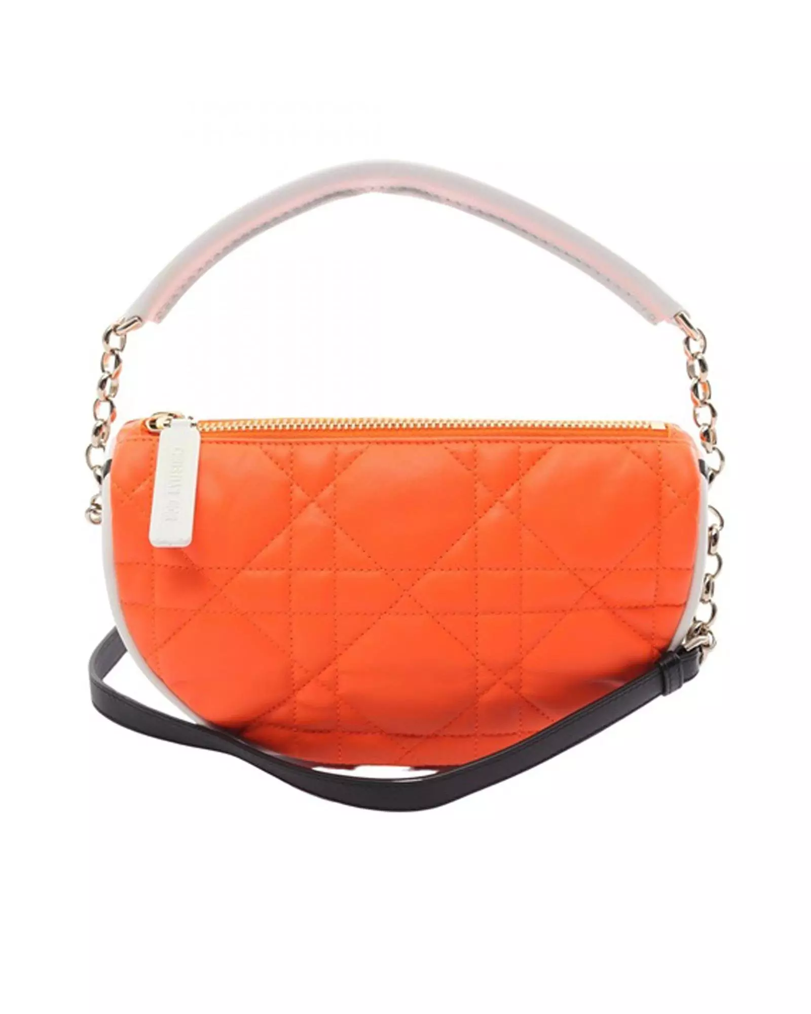 Preloved 30 Montaigne Mini Saddle Bag in Orange Karen Millen