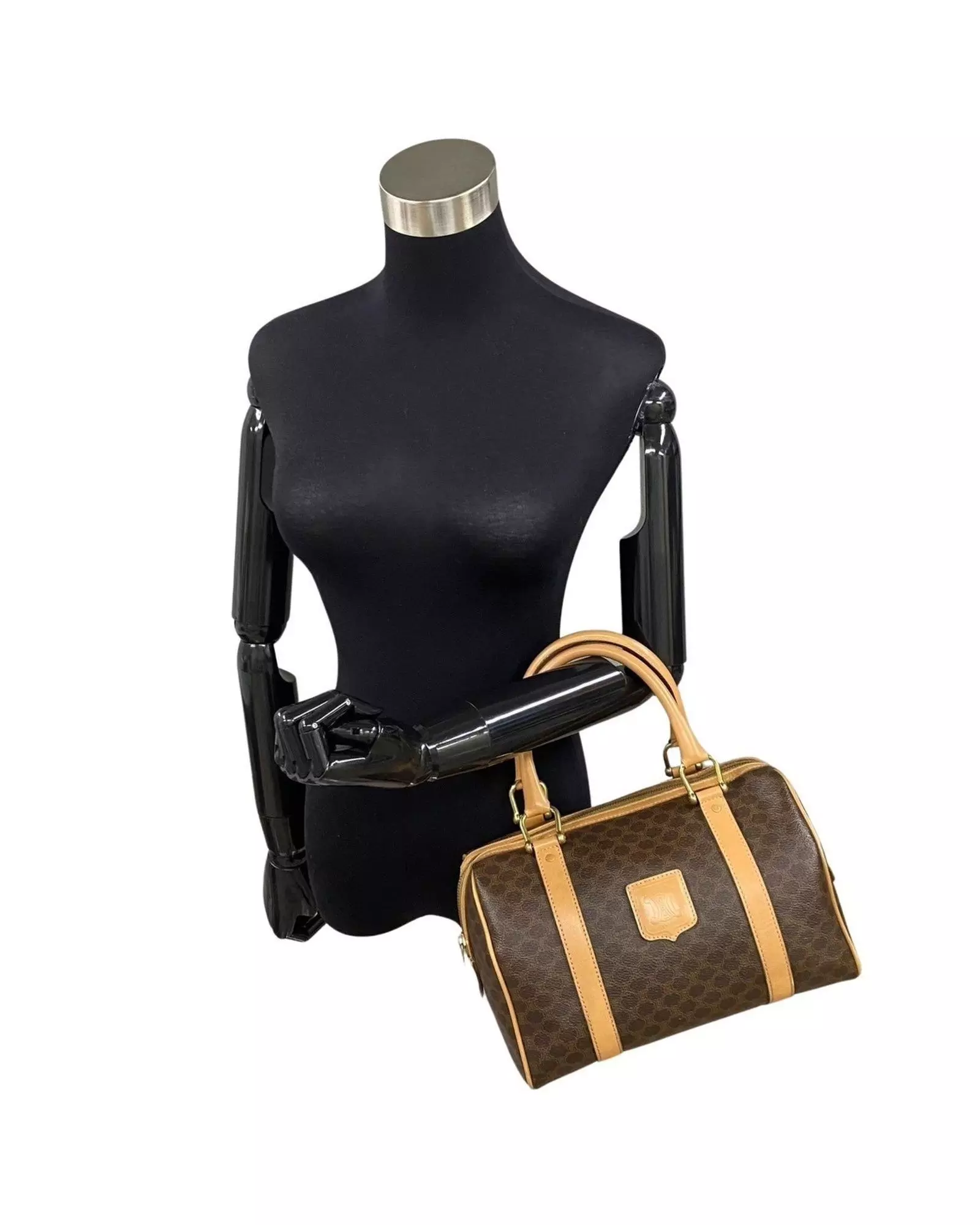 Preloved Vintage Boston Bag Macadam Style Wo - Brown Handbags alternative image