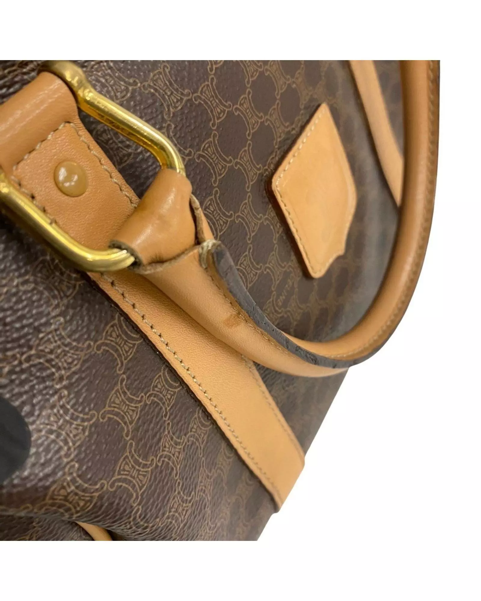 Preloved Vintage Boston Bag Macadam Style Wo - Brown Handbags alternative image