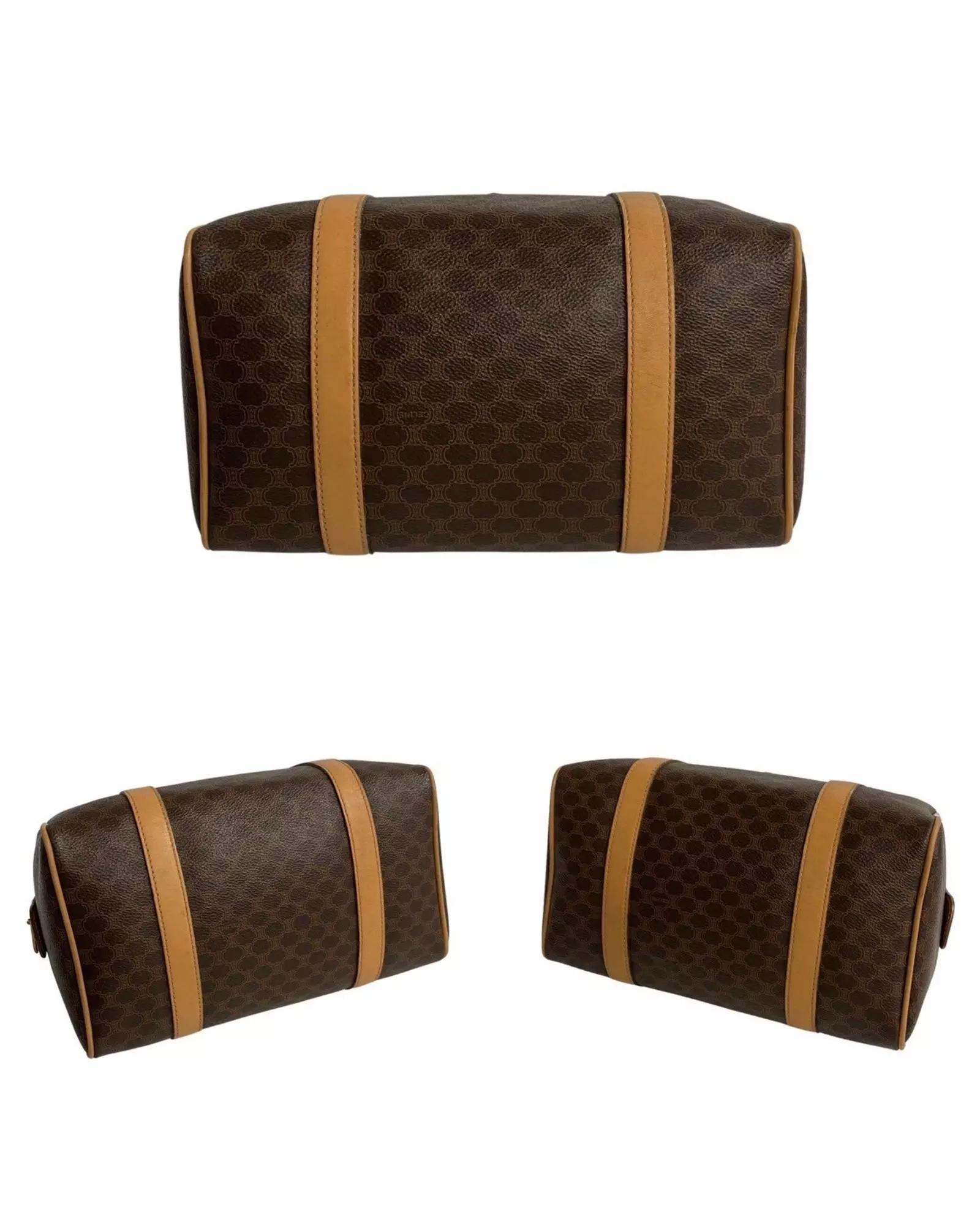 Preloved Vintage Boston Bag Macadam Style Wo - Brown Handbags alternative image