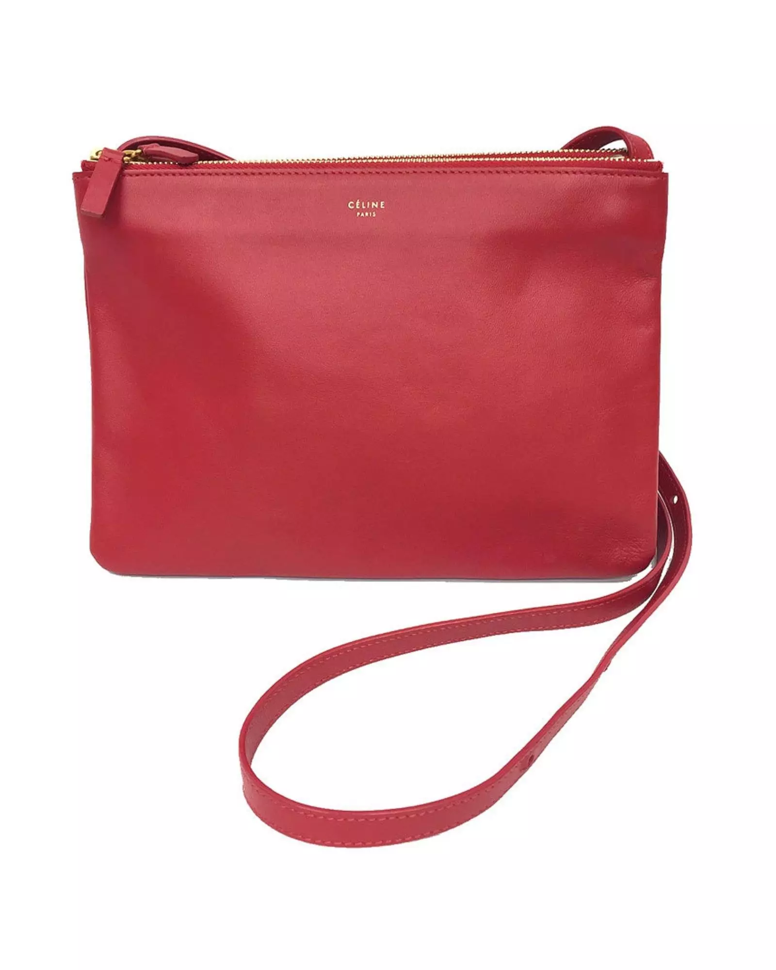 Preloved Triomphe Canvas Crossbody Bag Wo - Red Clutch Bags alternative image