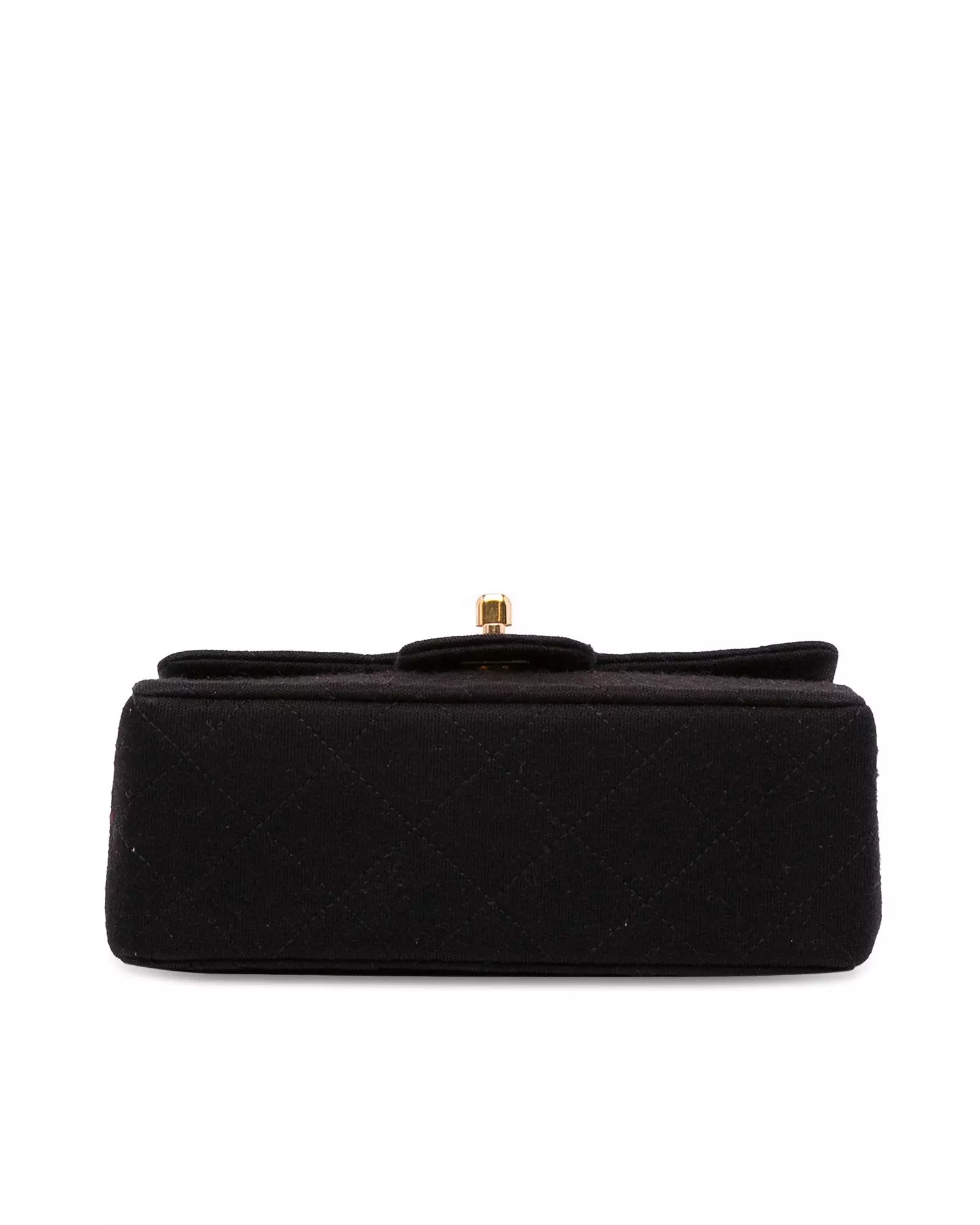 Preloved Mini Classic Flap Bag Quilted Style Wo - Black Crossbody alternative image