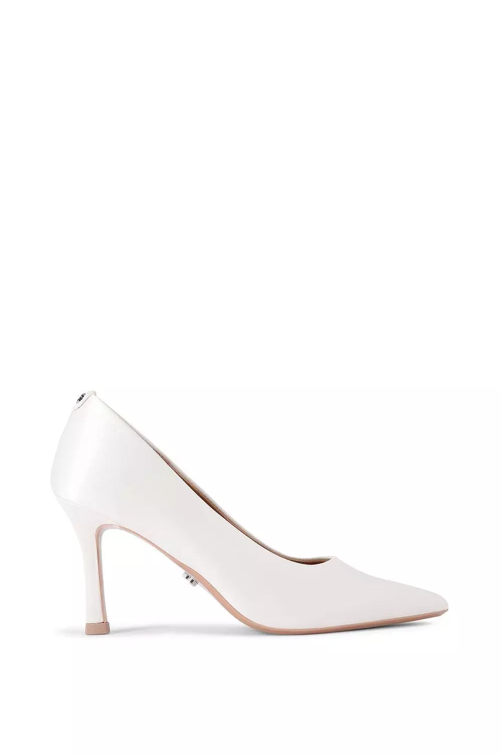 White 'Corletta Court' Satin Heels alternative image