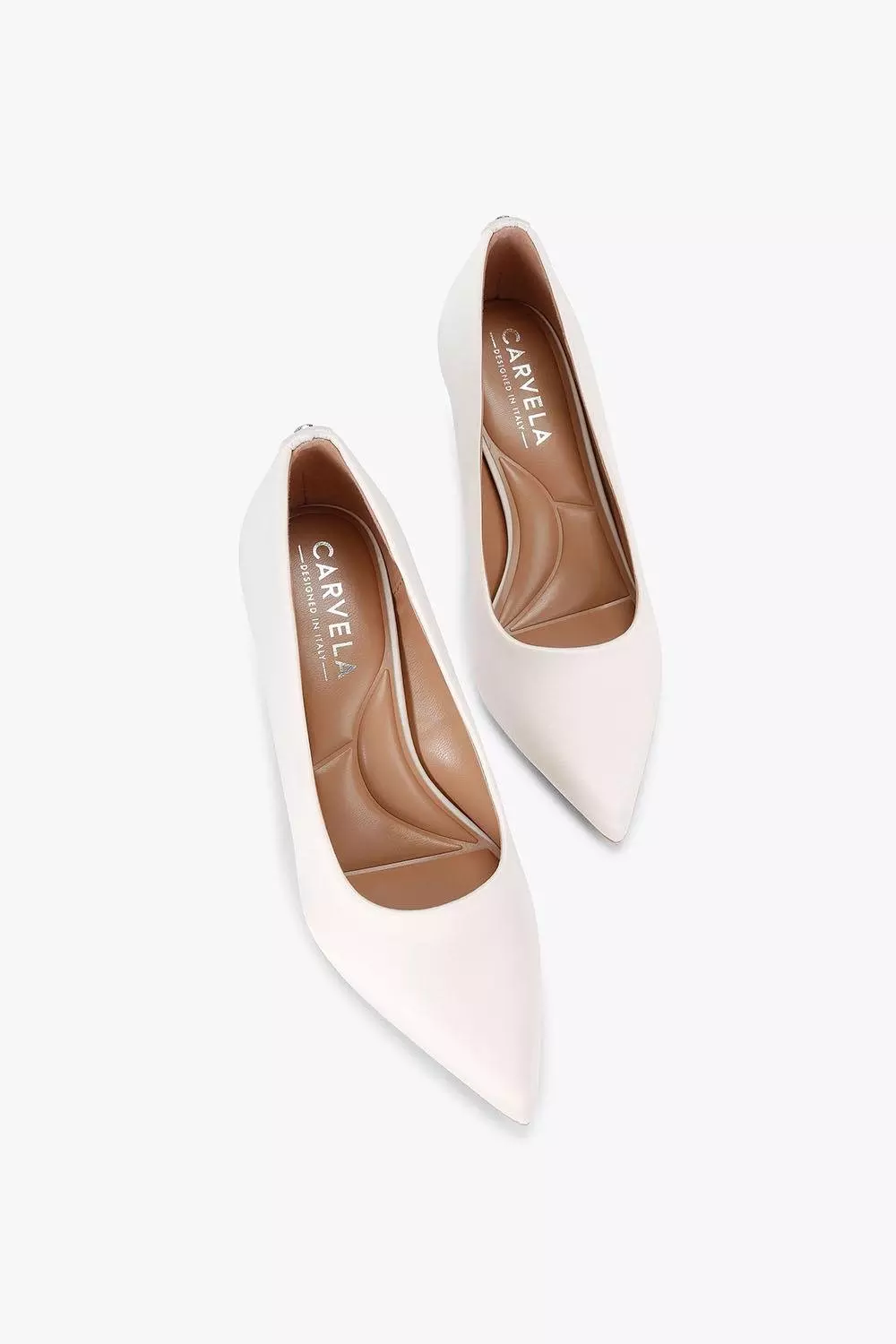 White 'Corletta Court' Satin Heels alternative image