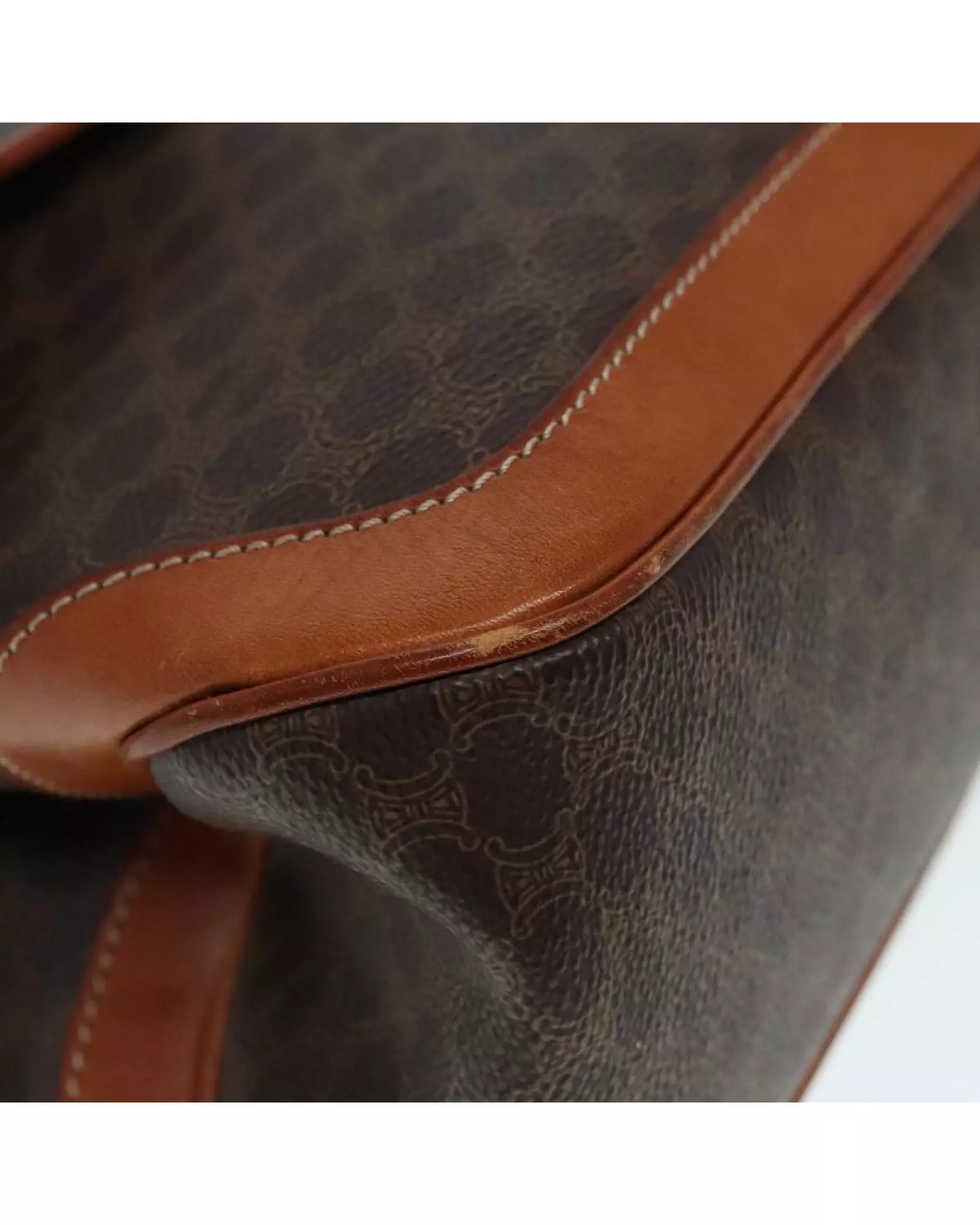 Preloved Vintage Top Handle Handbag Women - Brown alternative image