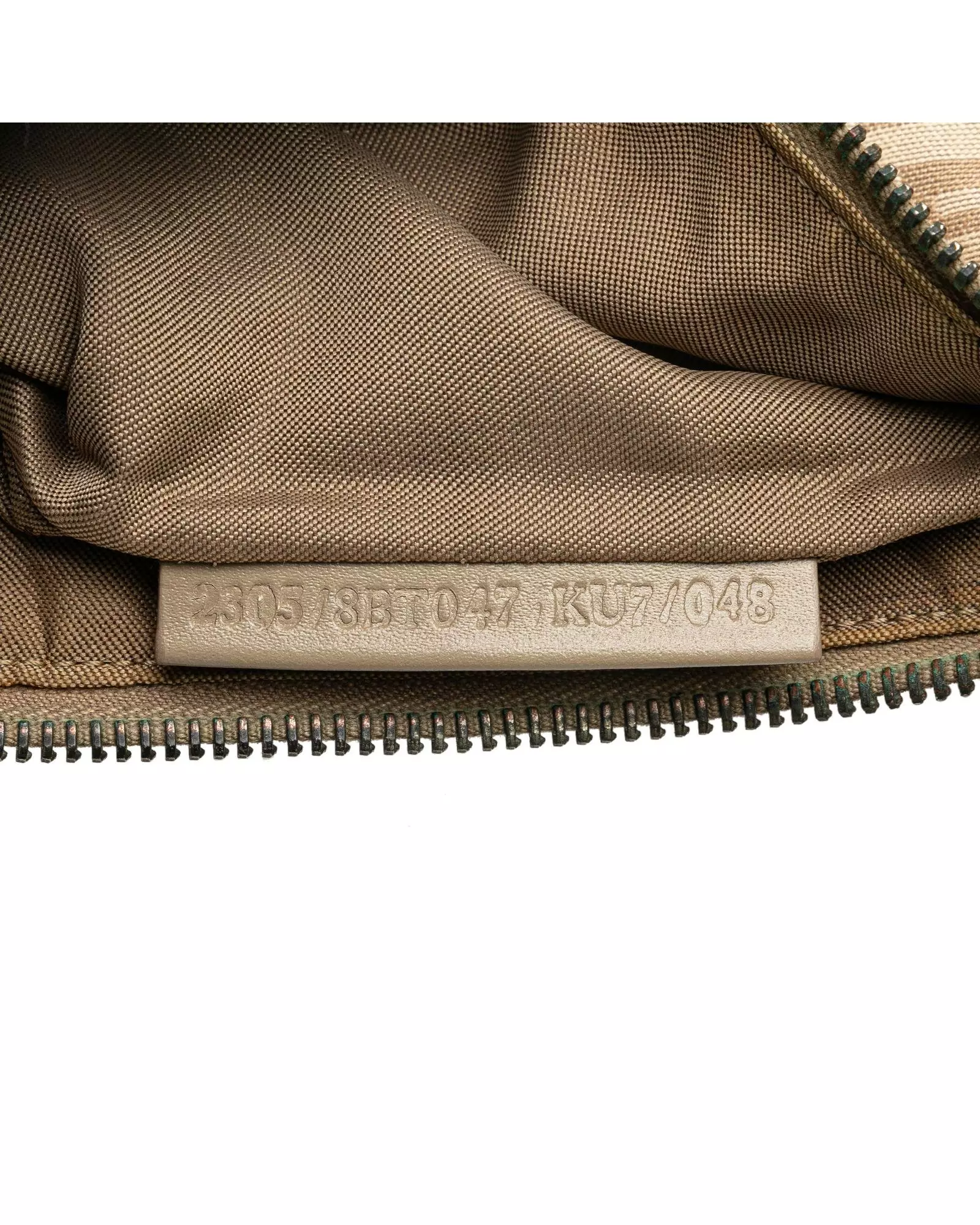 Preloved Beige FF Canvas Crossbody Bag Women - Brown alternative image