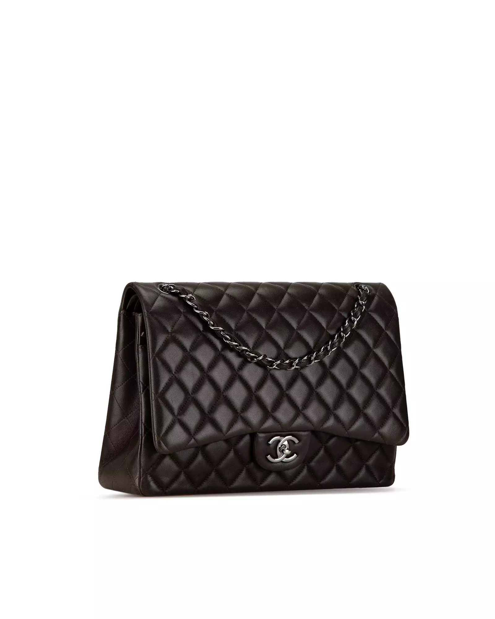 Preloved Classic Double Flap Jumbo Bag Women - Black Shoulder Bags alternative image
