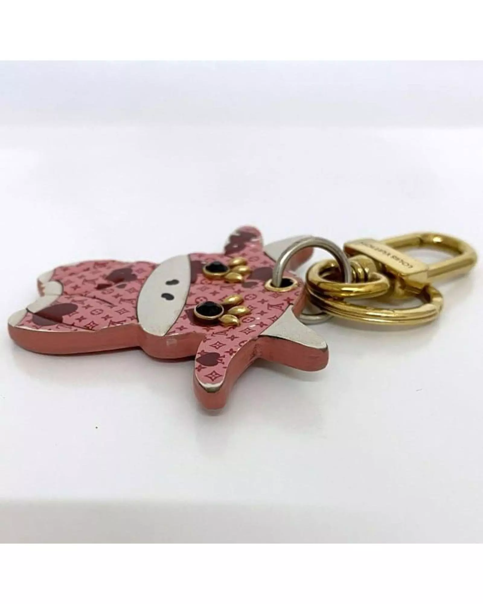 Preloved Cow Keychain Monogram Empreinte MP3267 Wo - Pink Wallets alternative image