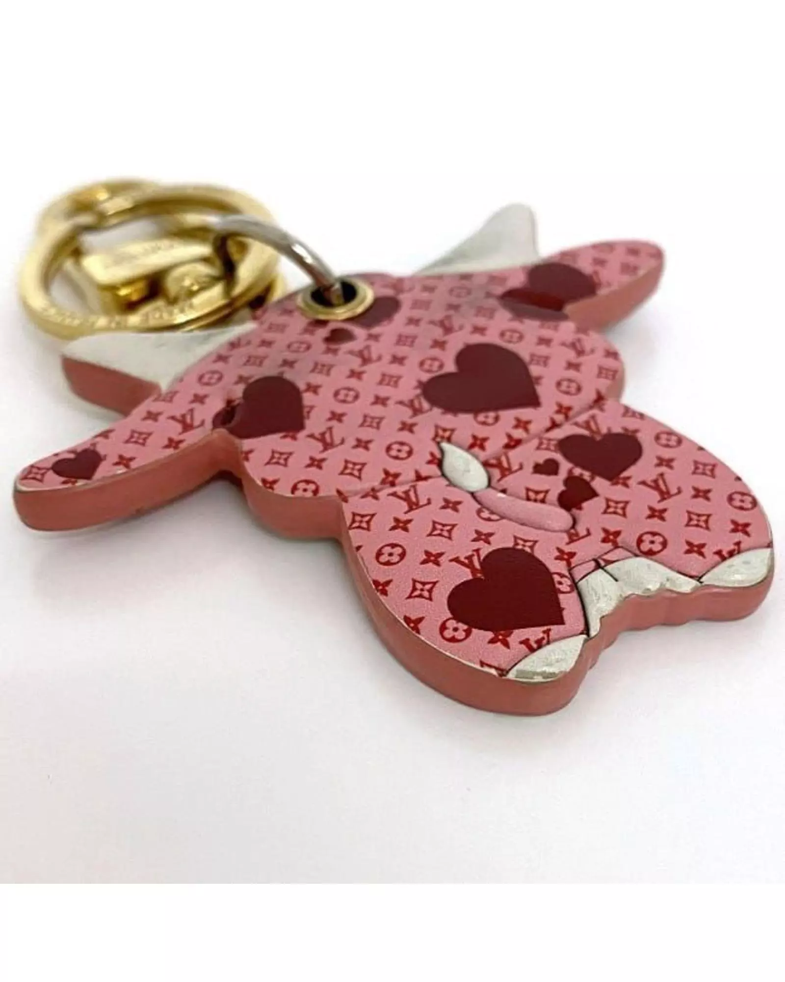 Preloved Cow Keychain Monogram Empreinte MP3267 Wo - Pink Wallets alternative image