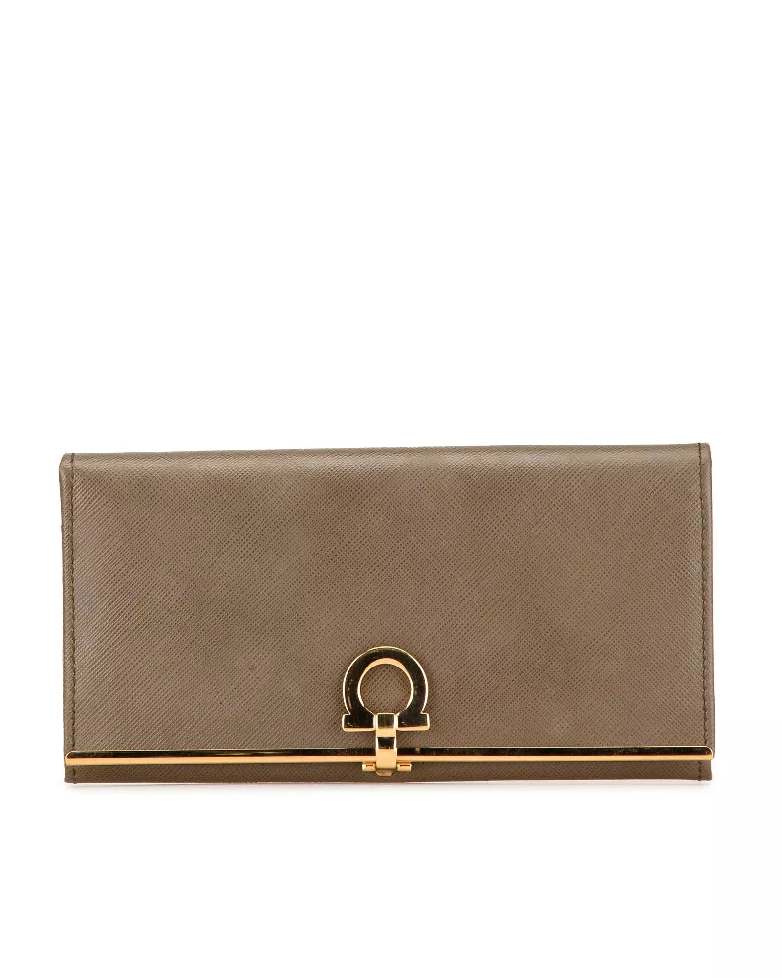 Preloved Gancio City Leather Wallet Women - Brown Long Wallets alternative image