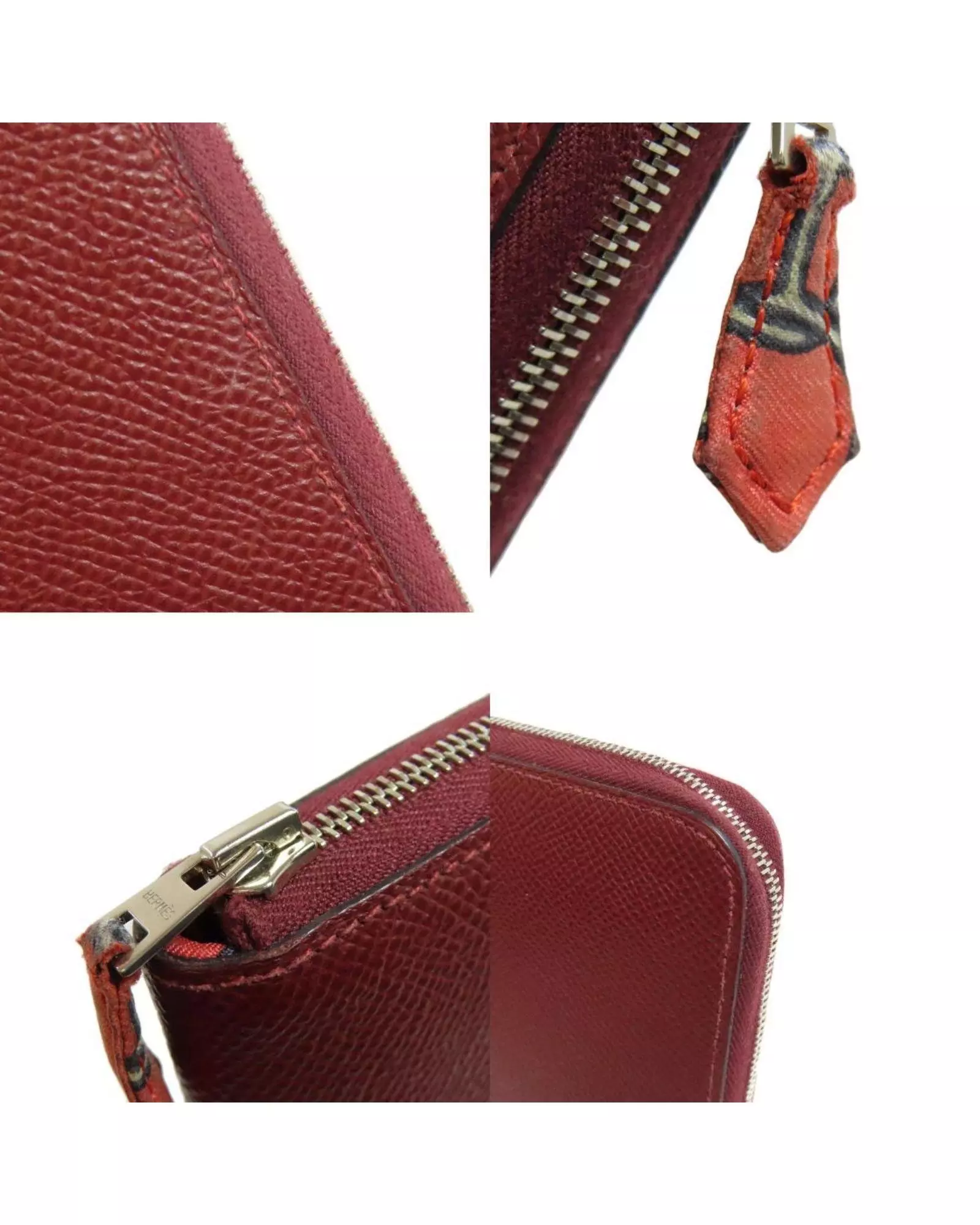 Red Preloved Zip Long Wallet Classic Women - Burgundy alternative image