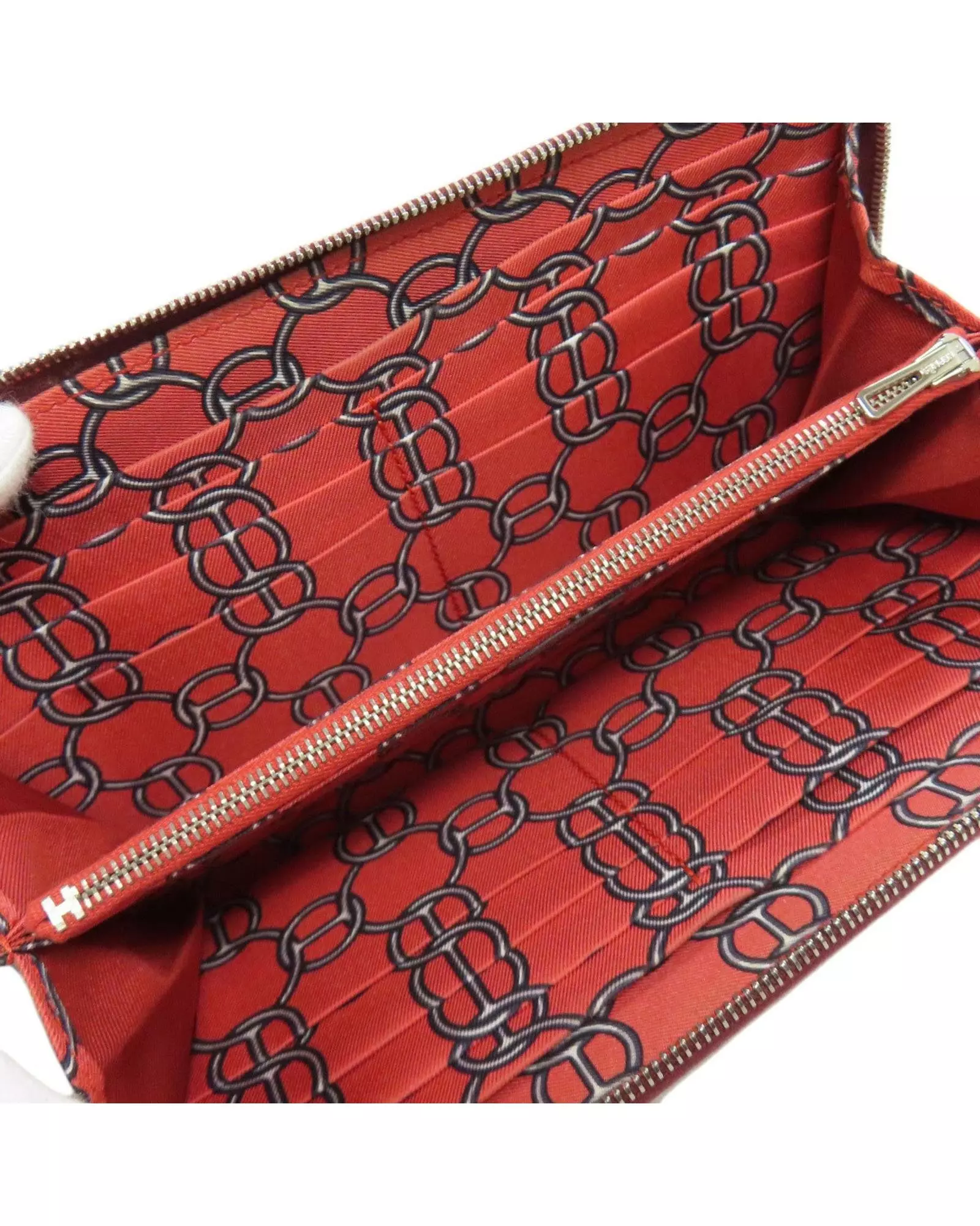 Red Preloved Zip Long Wallet Classic Women - Burgundy alternative image