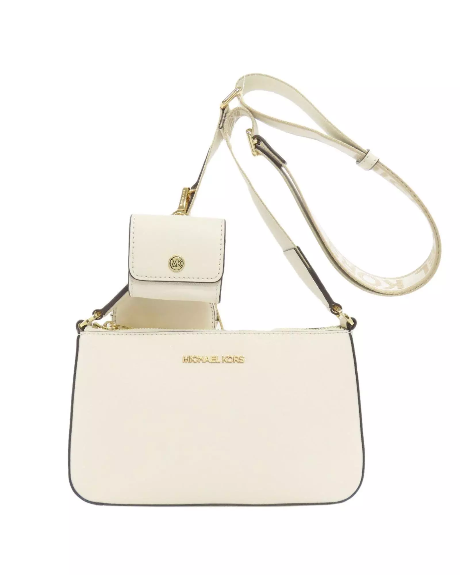 Preloved Jet Set Chain Small Crossbody Cream Wo - Beige Shoulder alternative image
