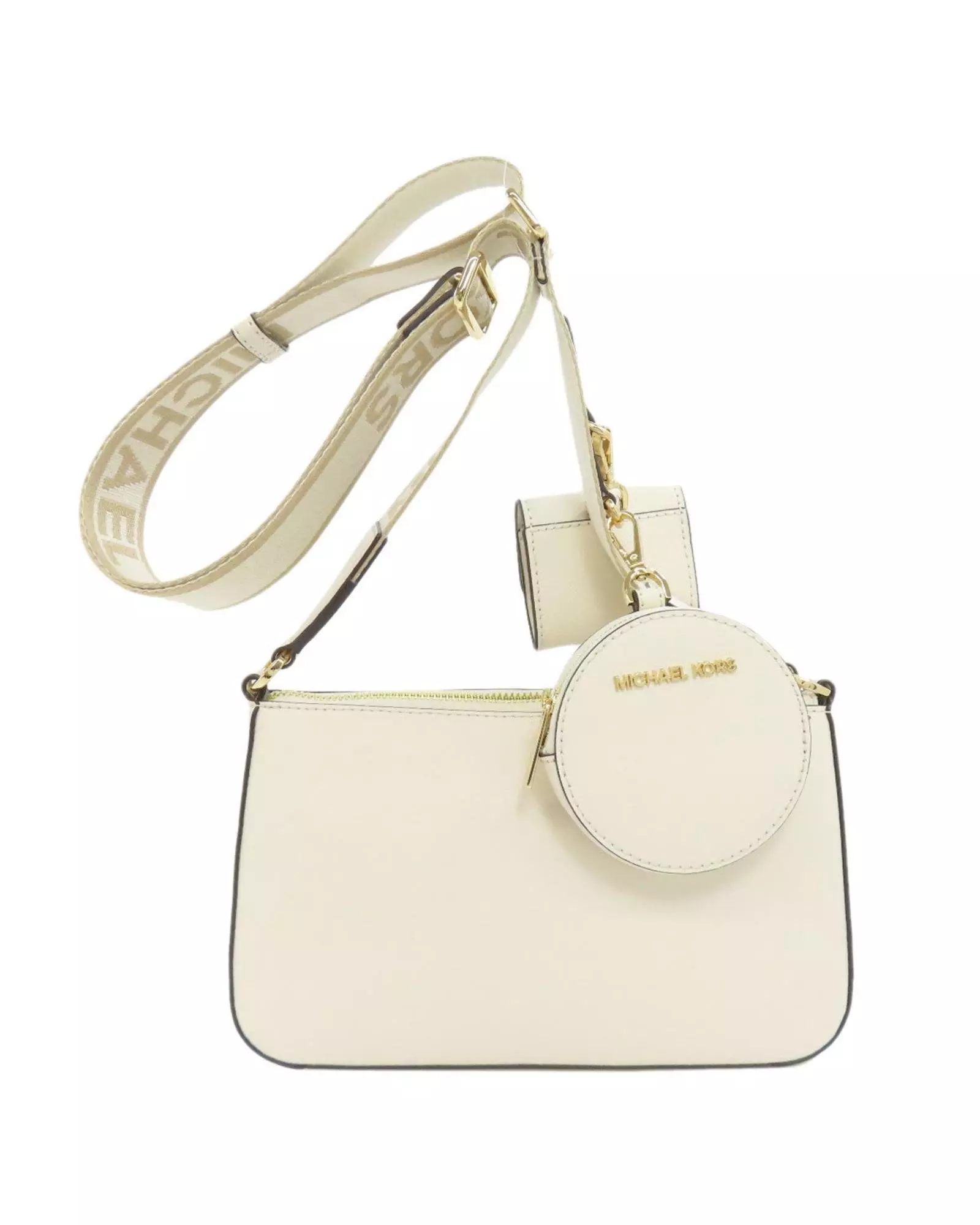 Preloved Jet Set Chain Small Crossbody Cream Wo - Beige Shoulder alternative image