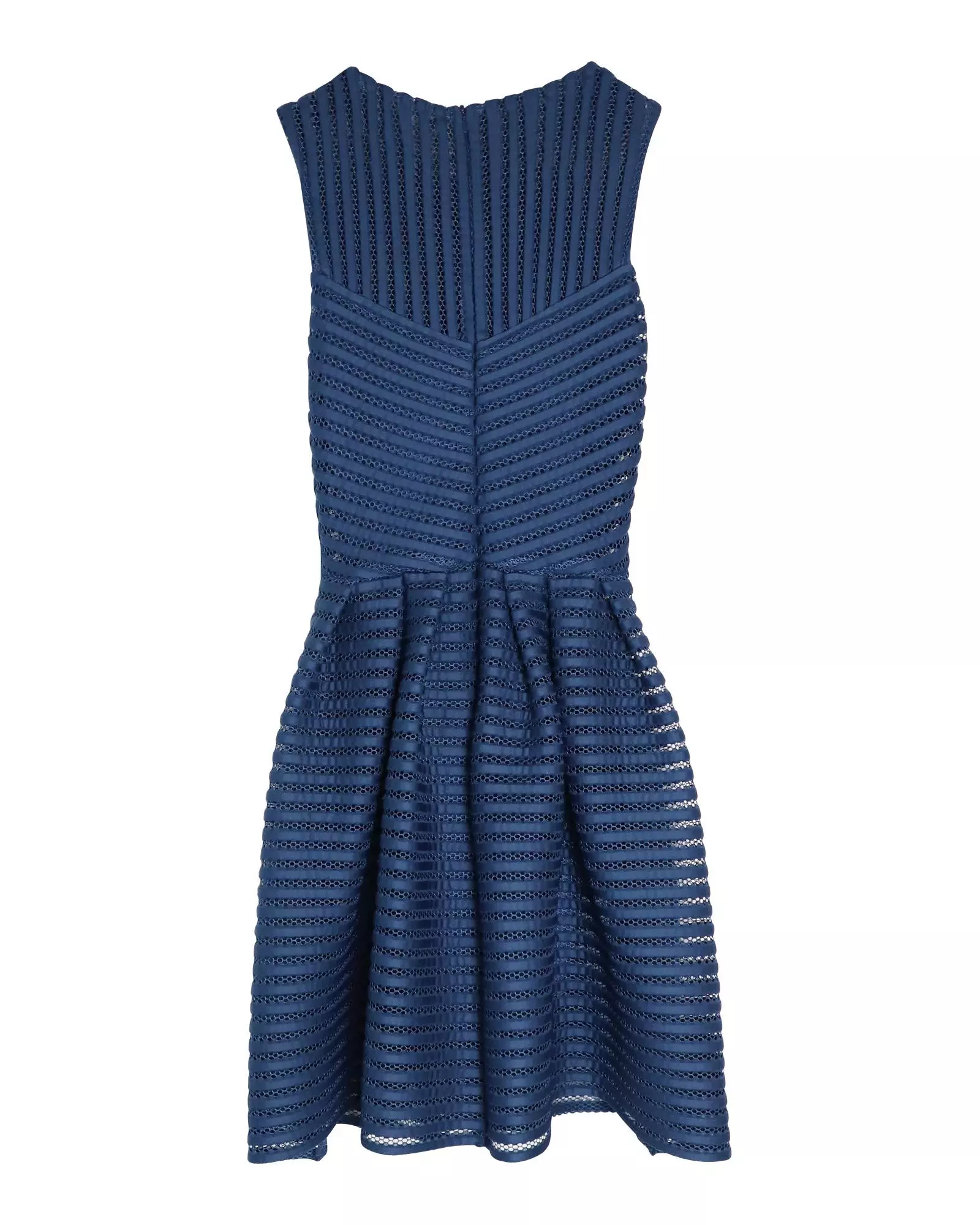 Preloved Fit and Flare Mesh Dress Wo - Blue Mini alternative image