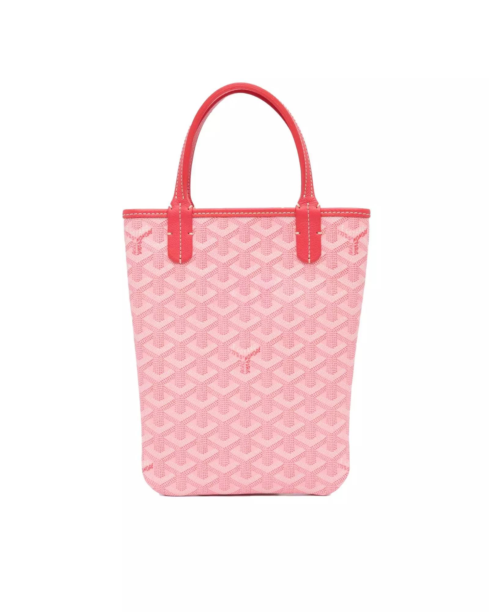 Preloved Petit Tote Bag Pink Chevron Canvas Women Handbags alternative image