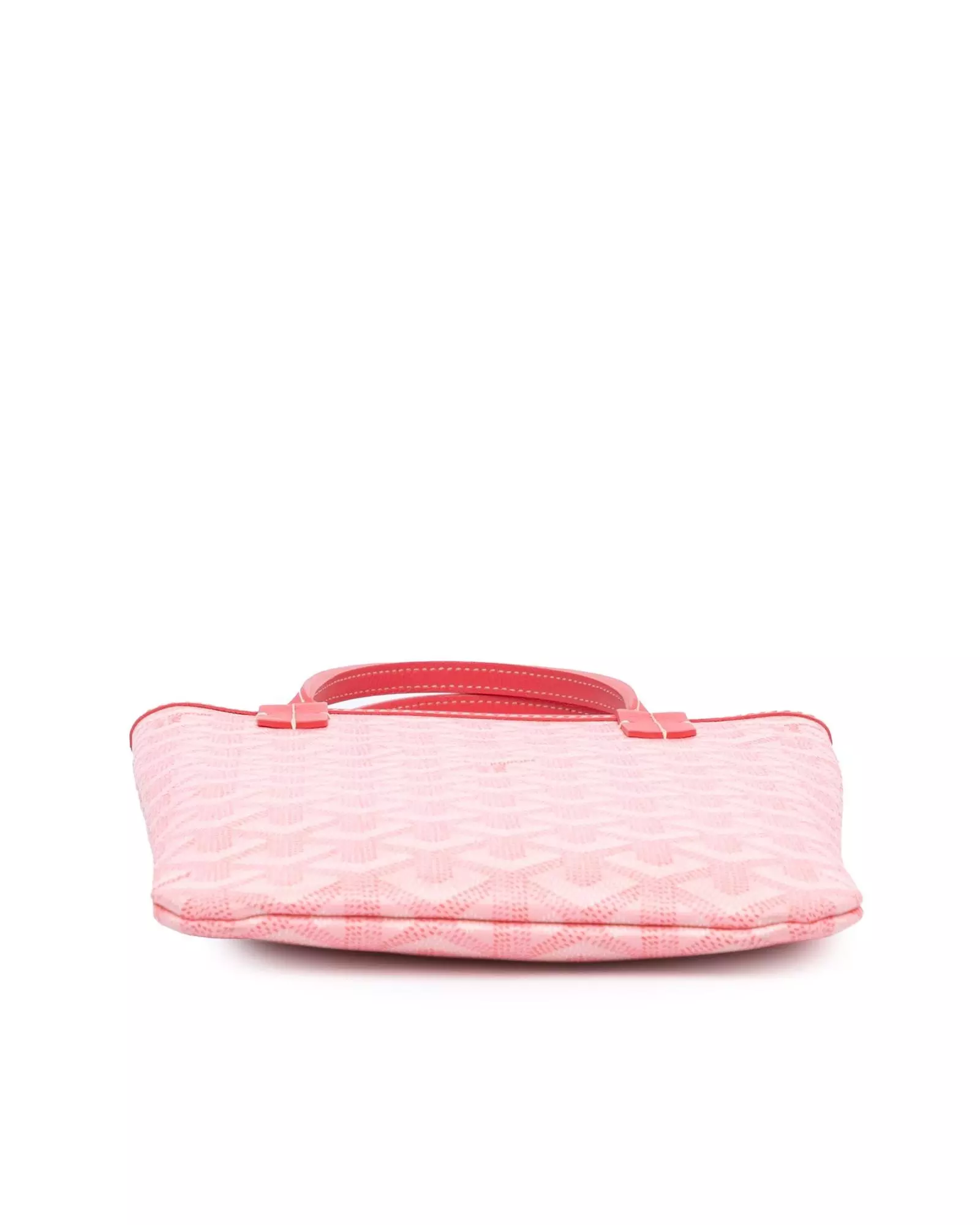 Preloved Petit Tote Bag Pink Chevron Canvas Women Handbags alternative image