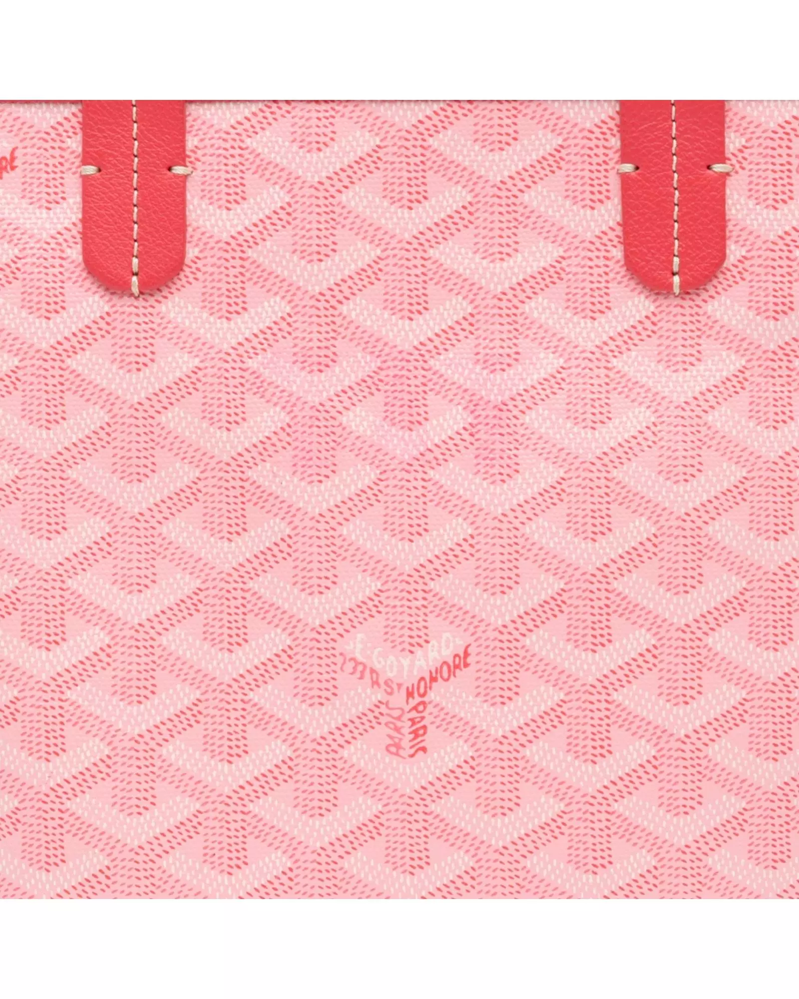 Preloved Petit Tote Bag Pink Chevron Canvas Women Handbags alternative image