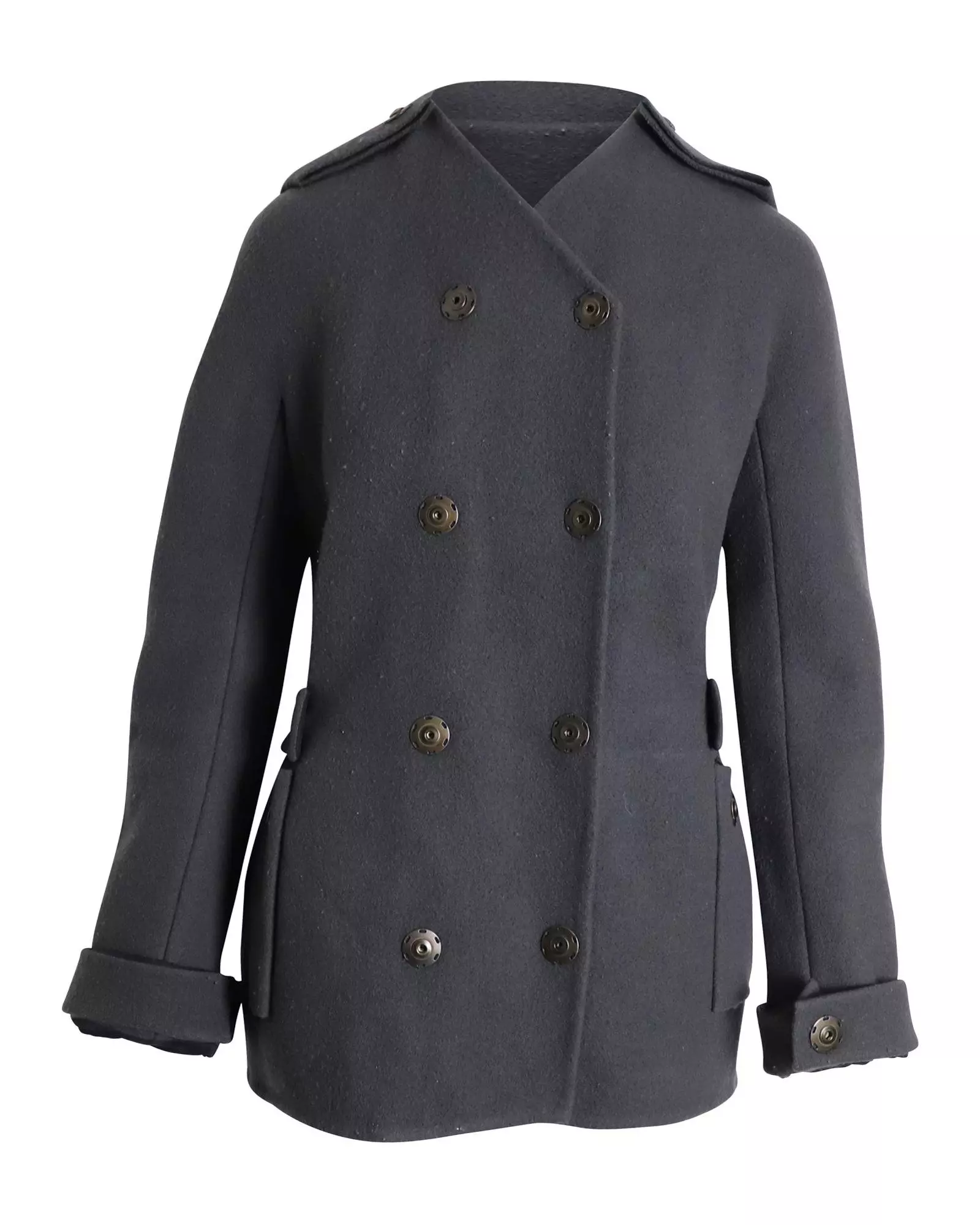 Preloved Doublebreasted Peacoat Women - Grey Coats alternative image