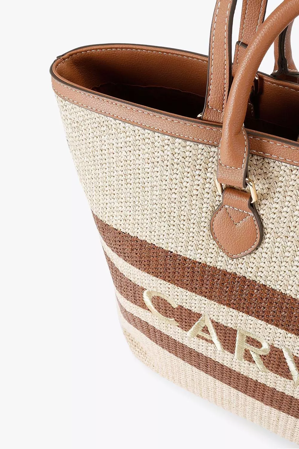 Light brown 'Sorrento Stripe Shopper'  Bag alternative image
