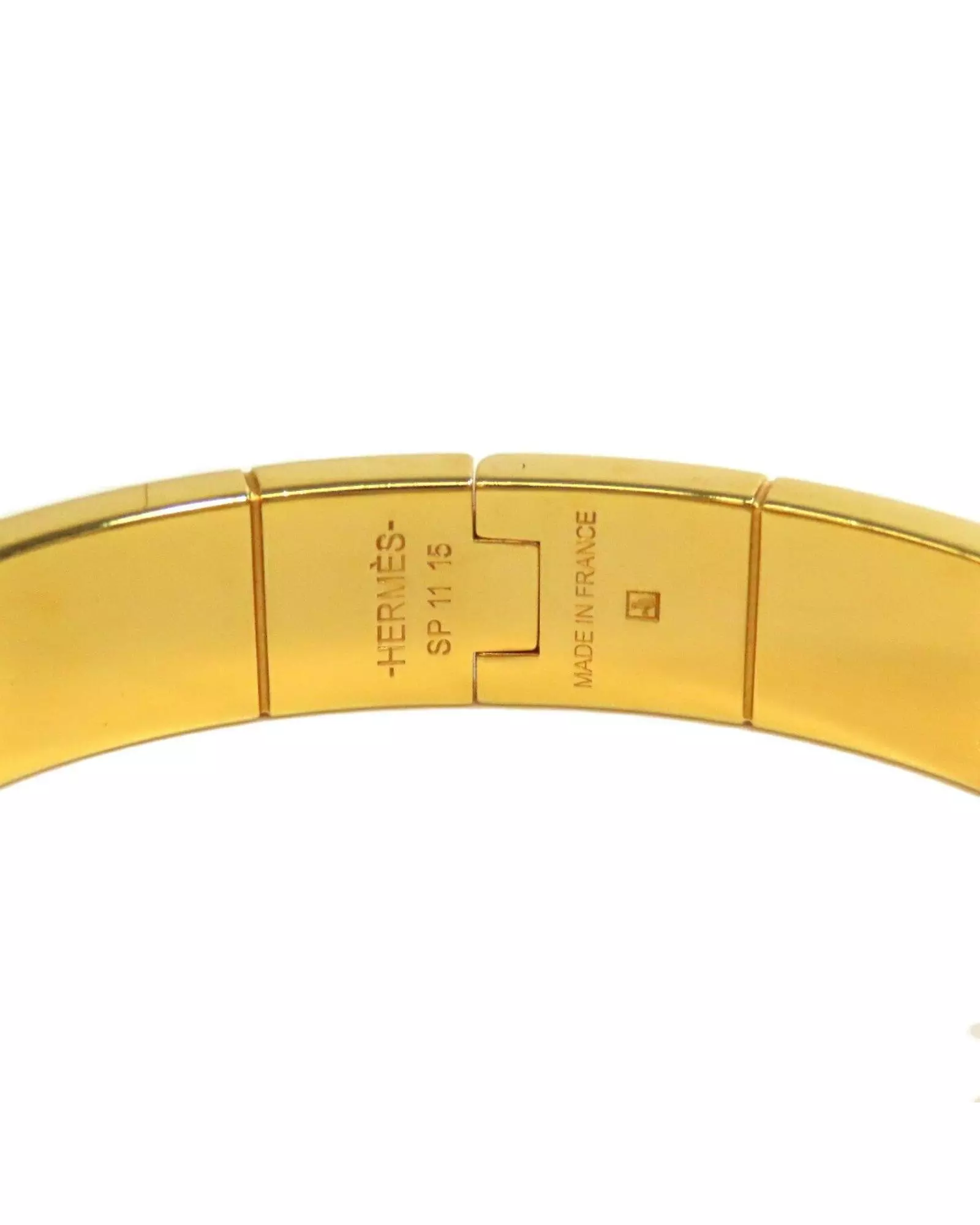 Preloved Collier de Chien Bracelet Enamel Hinged Design Women - Gold alternative image