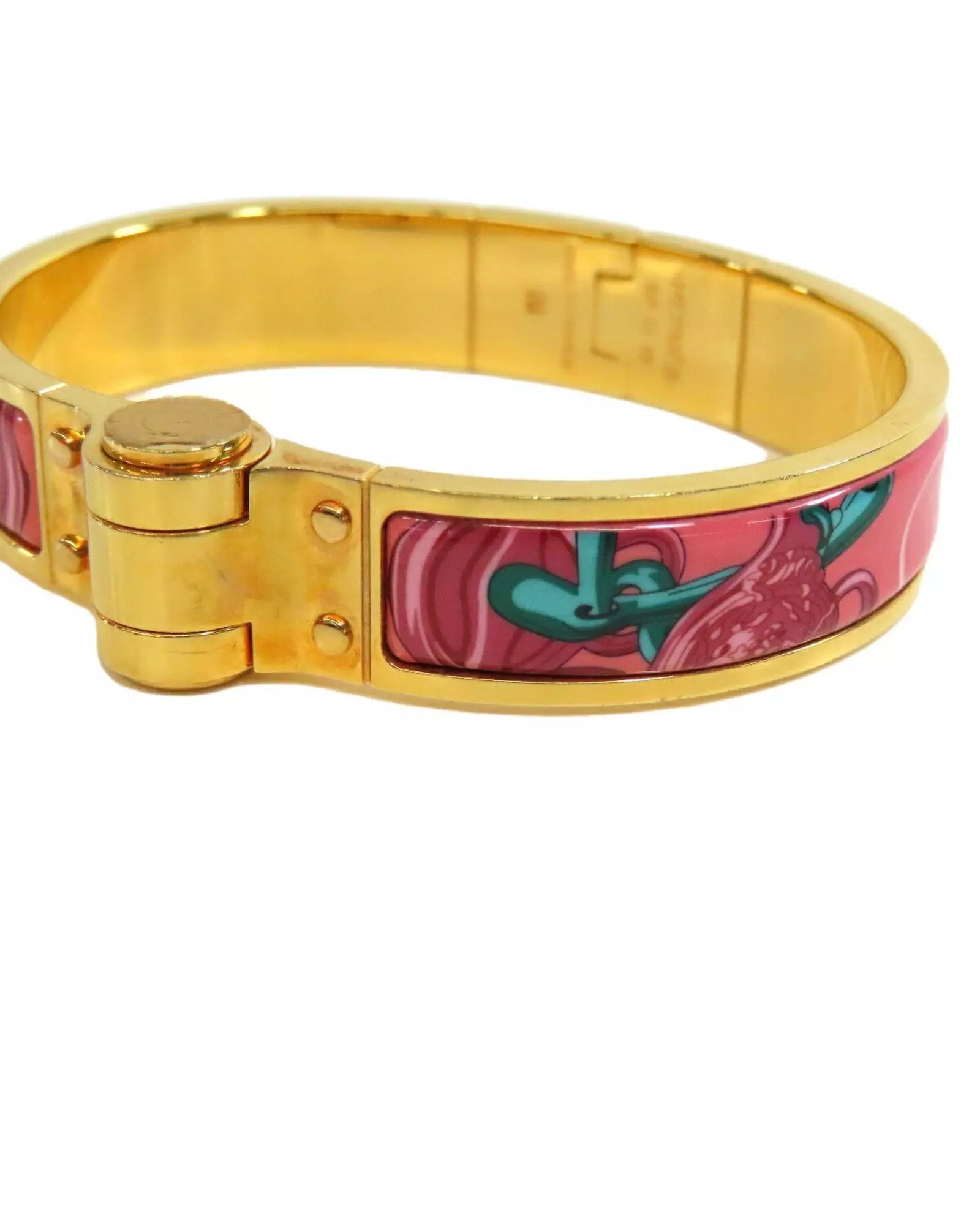 Preloved Collier de Chien Bracelet Enamel Hinged Design Women - Gold alternative image