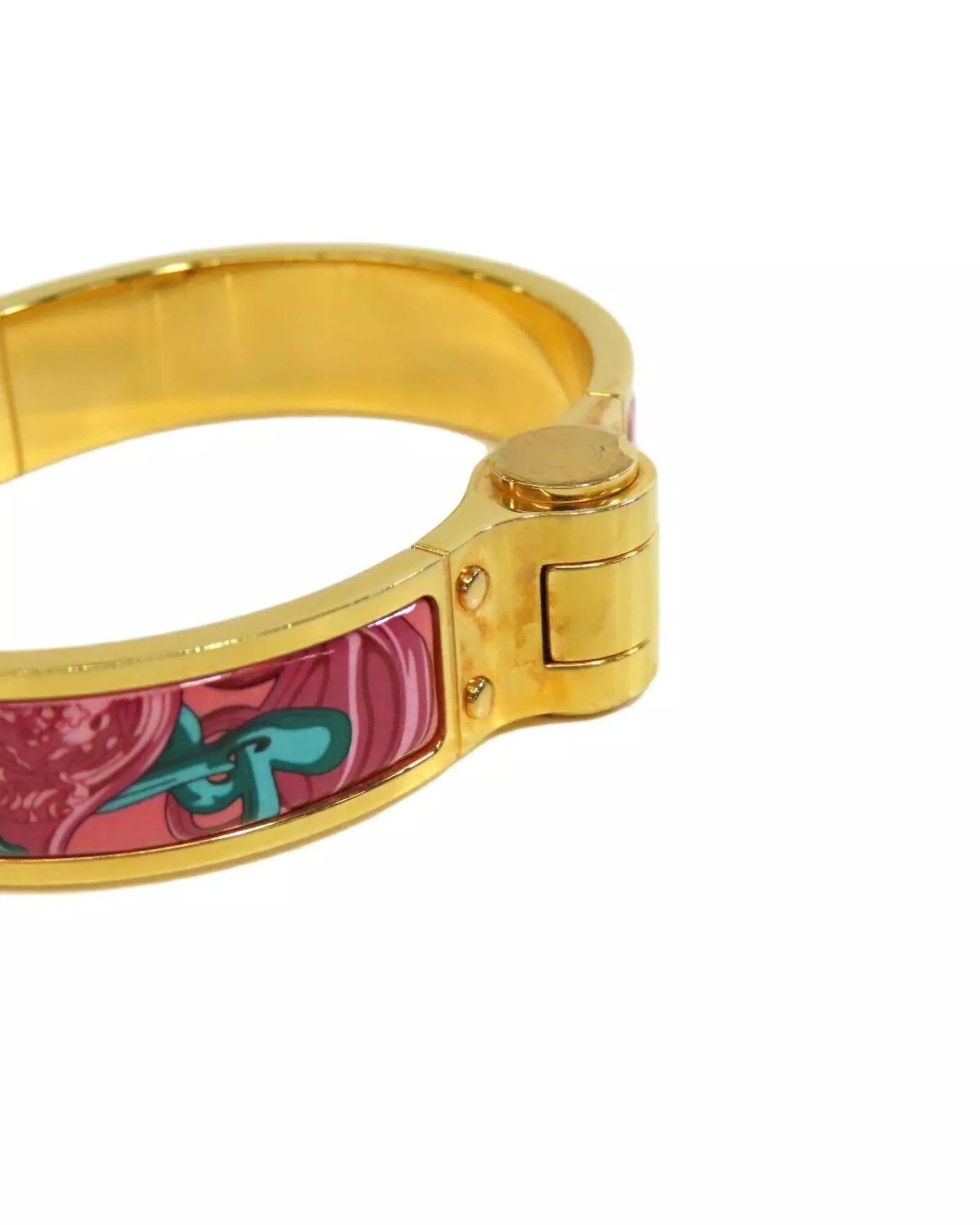 Preloved Collier de Chien Bracelet Enamel Hinged Design Women - Gold alternative image