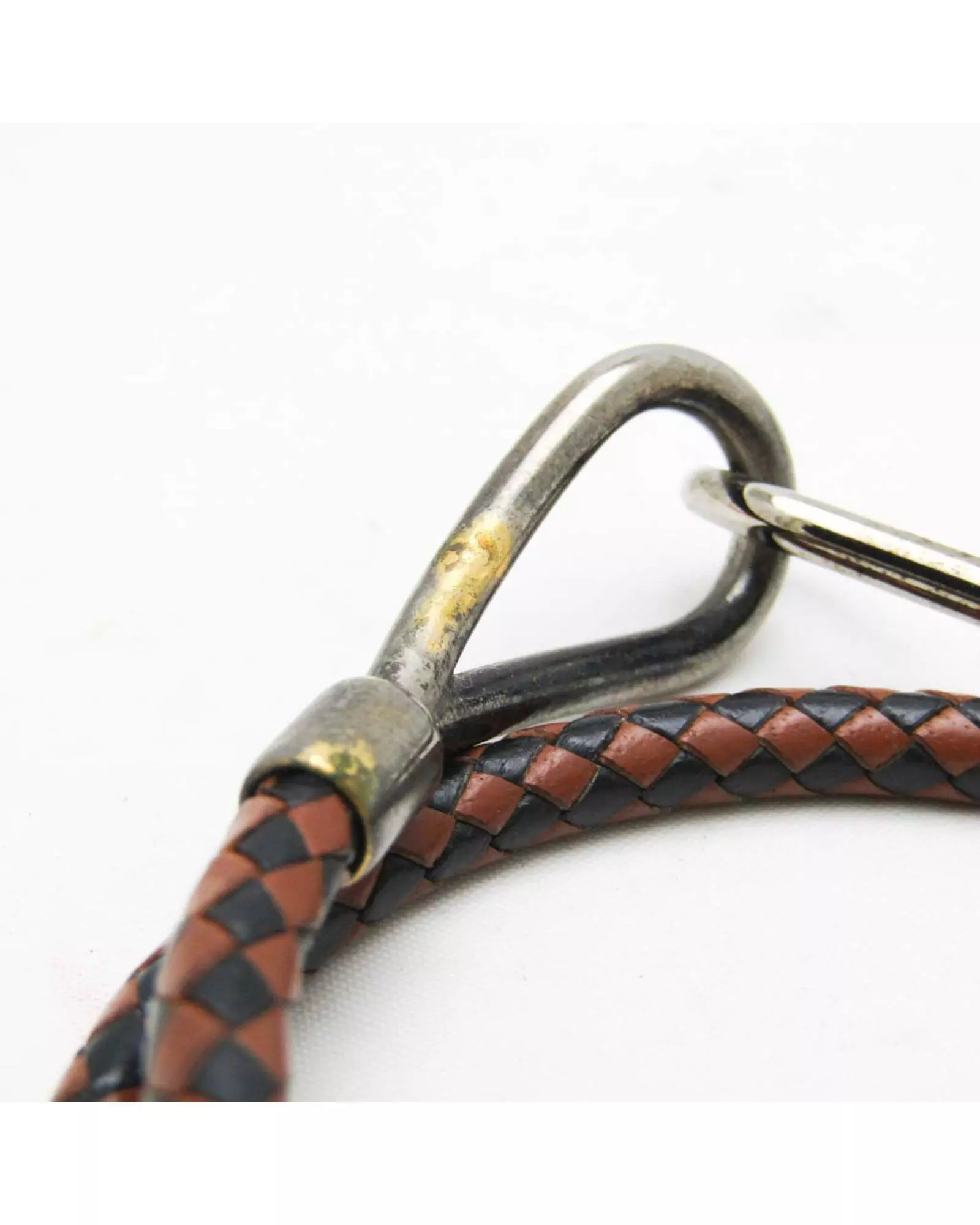 Multi Preloved Leather Bracelet BrownBlack Wo - Multicolour alternative image