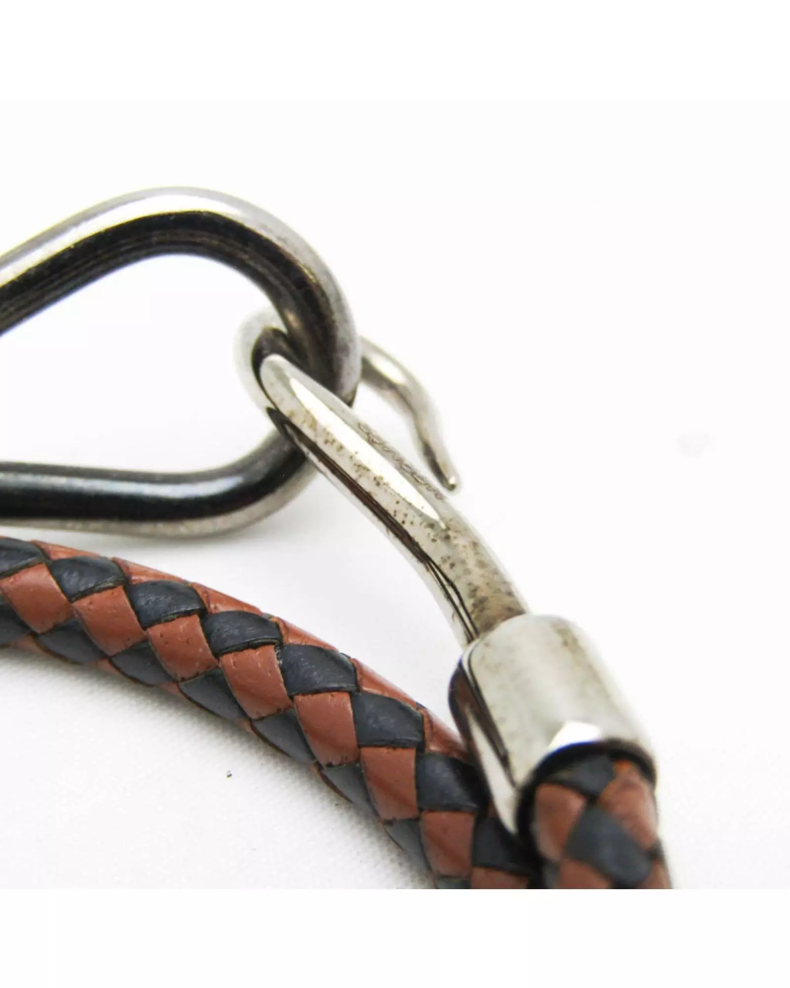 Multi Preloved Leather Bracelet BrownBlack Wo - Multicolour alternative image