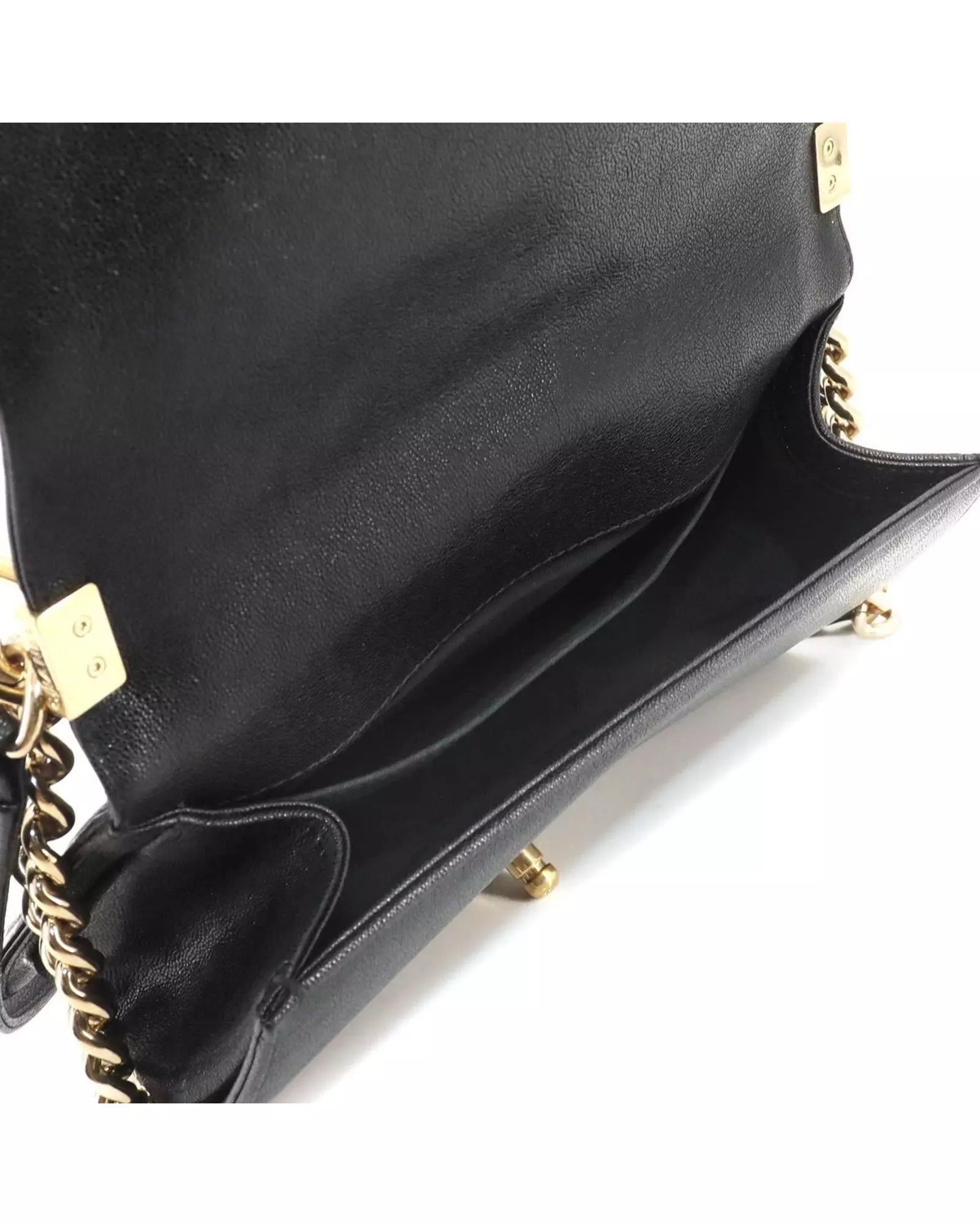 Preloved Boy Small Quilted Lambskin Wo - Black Shoulder Bags alternative image