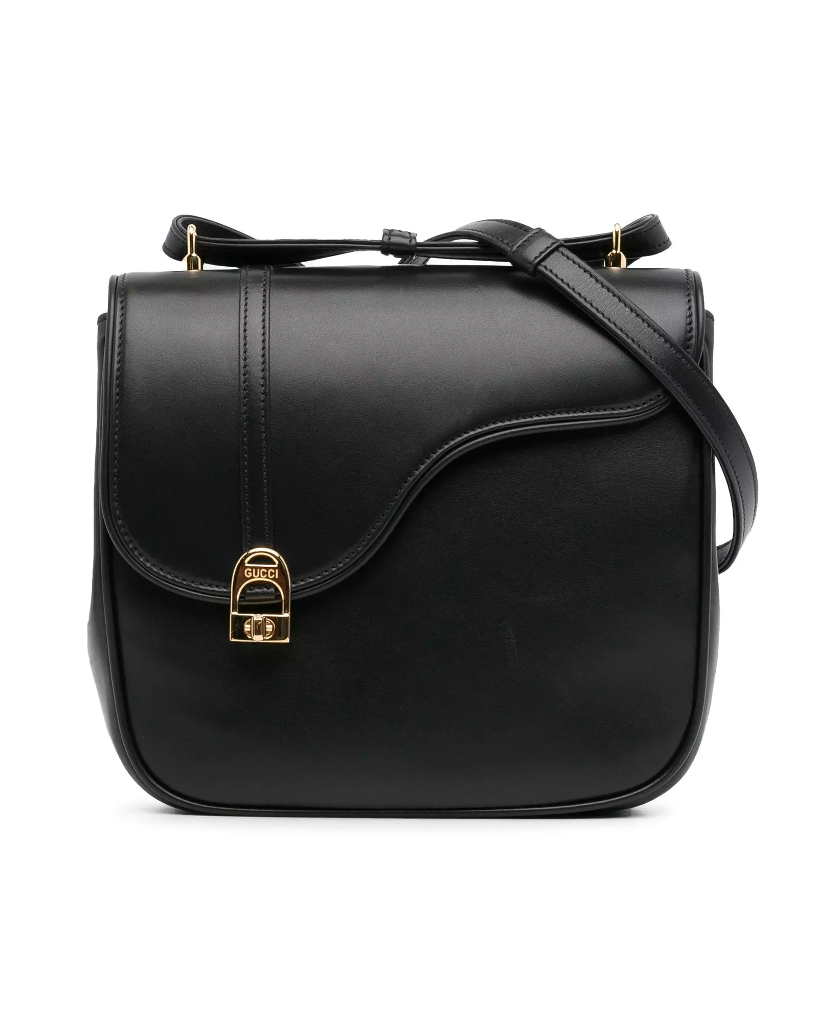 Preloved Leather Equestrian Crossbody Bag with Twist Lock Closure Karen Millen