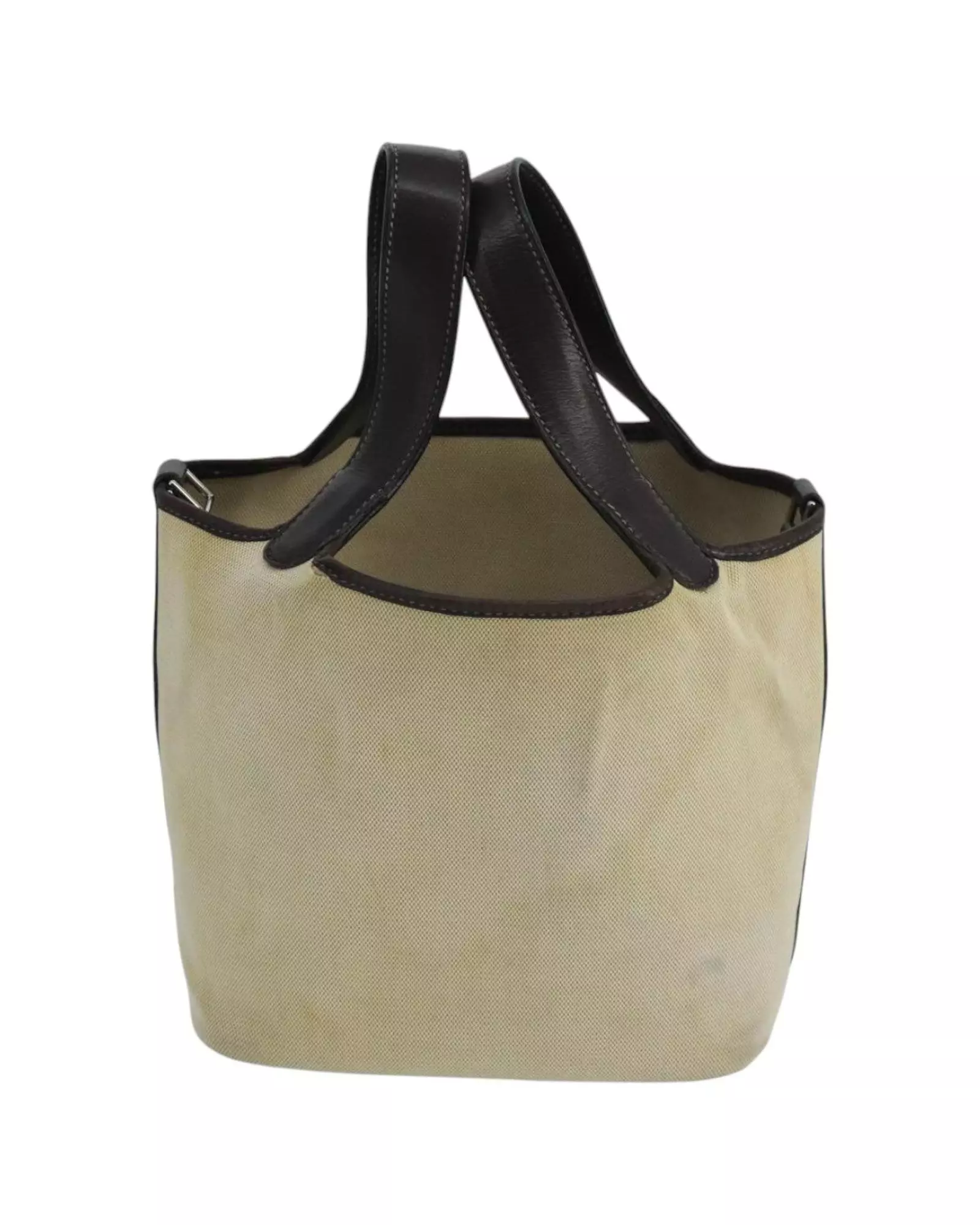 Preloved Picotin Lock Tote Bag Women - Beige Handbags alternative image