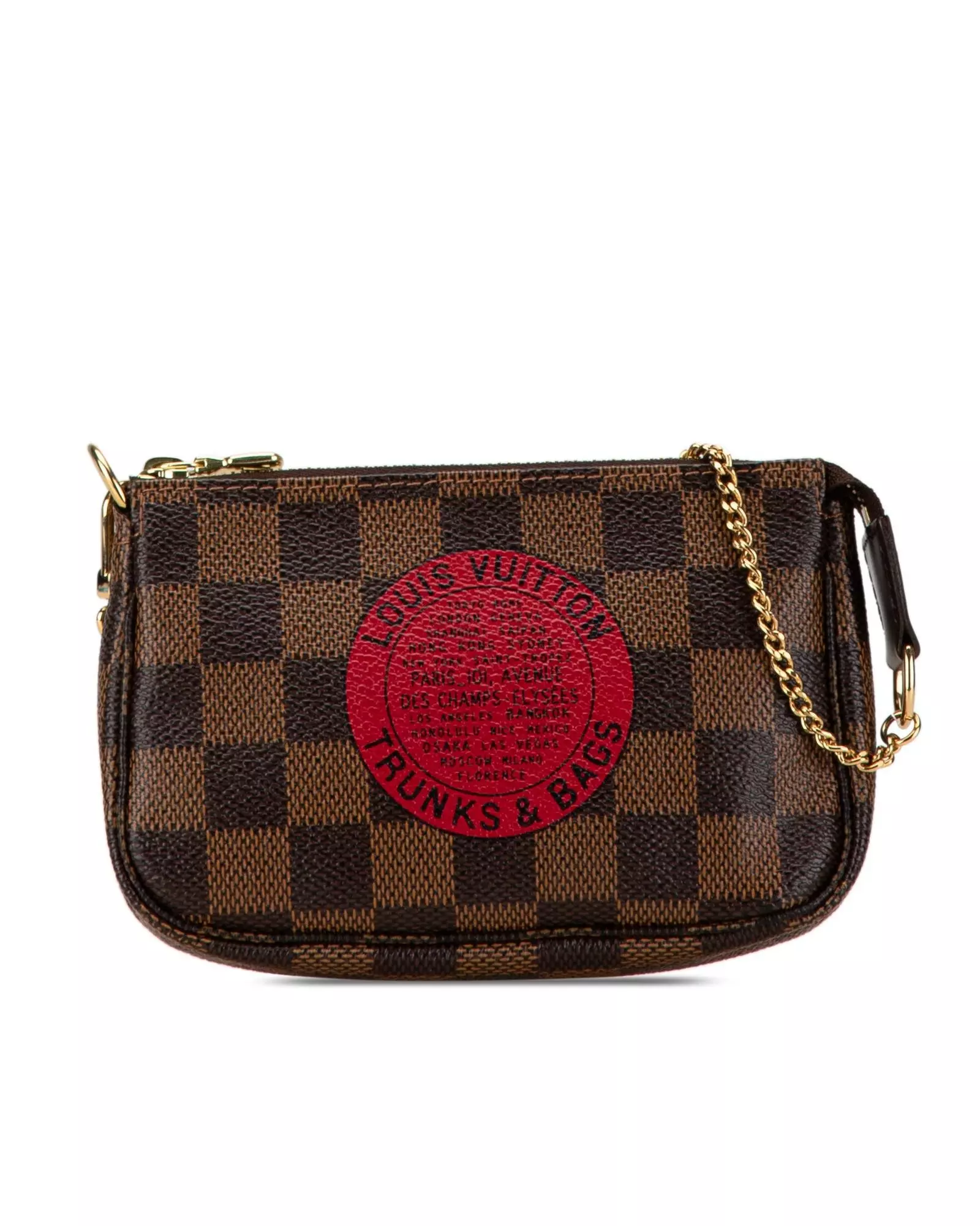 Preloved Pochette Accessoires Damier Azur Wo - Brown Handbags alternative image