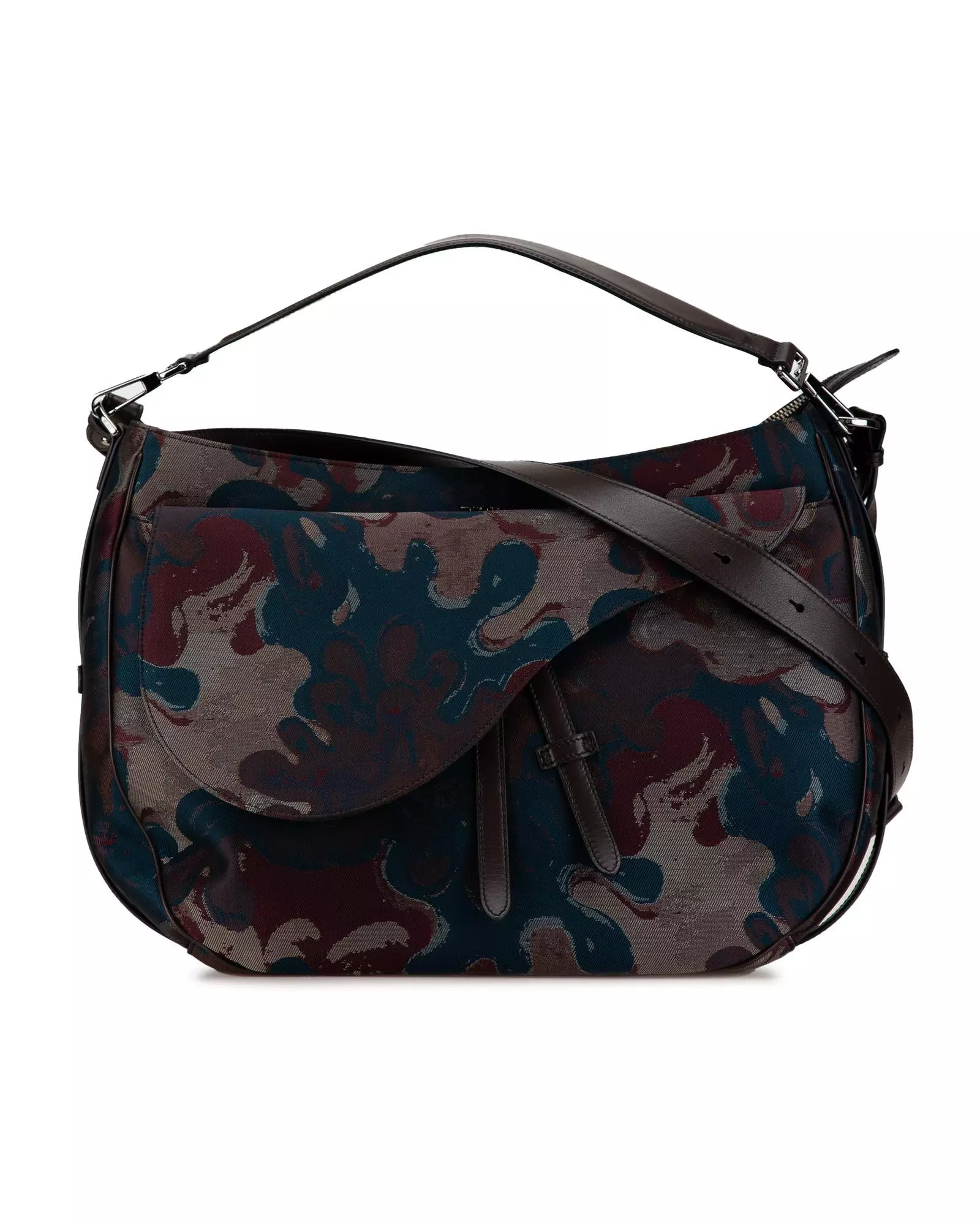 Preloved Book Tote Oblique Jacquard Messenger Bag Wo - Brown alternative image
