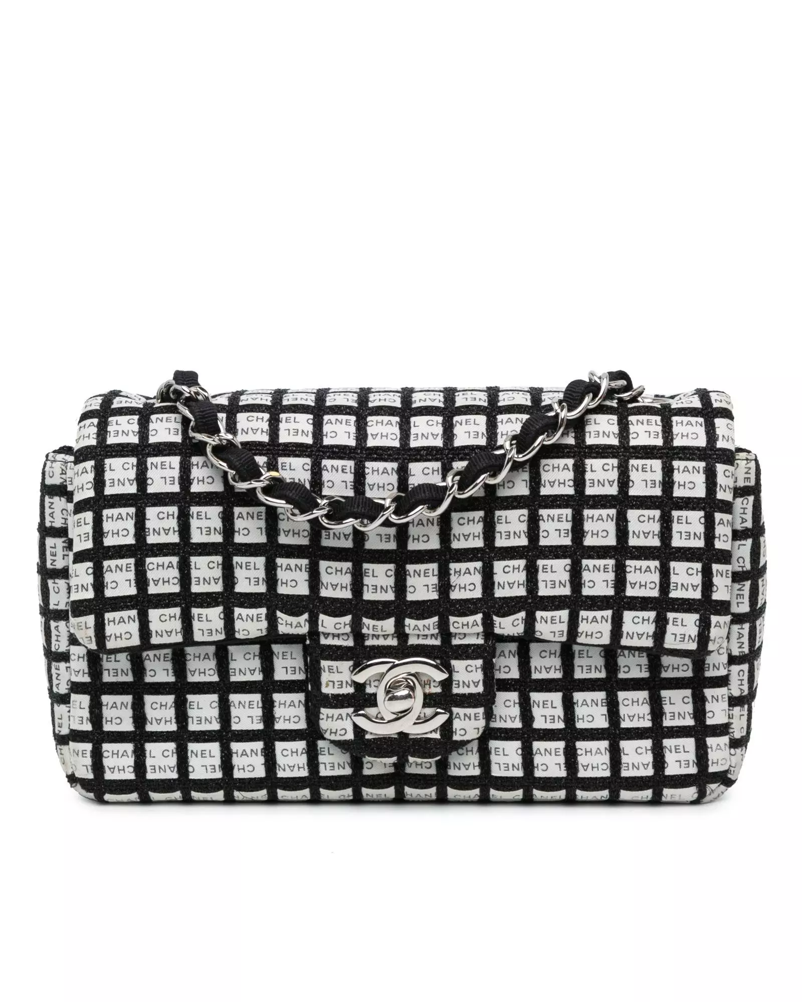 Preloved Classic Flap Bag Logo Style Wo - White Crossbody Bags alternative image