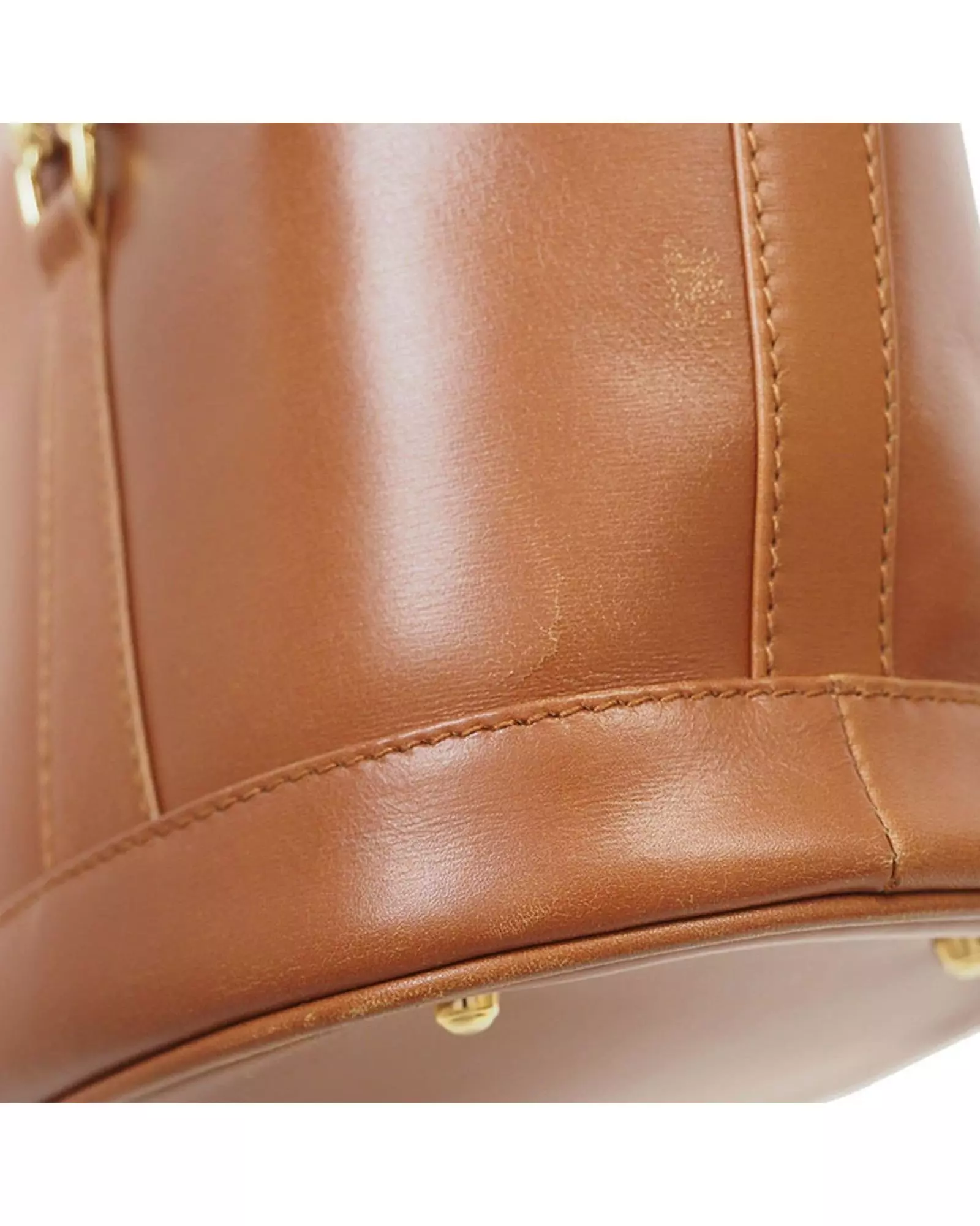 Preloved Leather Tote Bag Brown Women alternative image