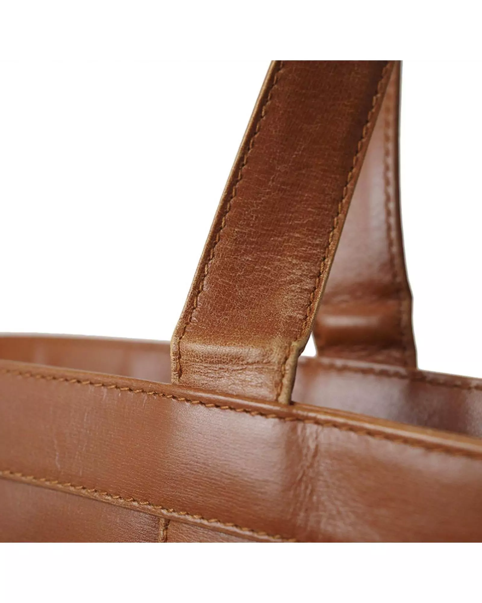 Preloved Leather Tote Bag Brown Women alternative image